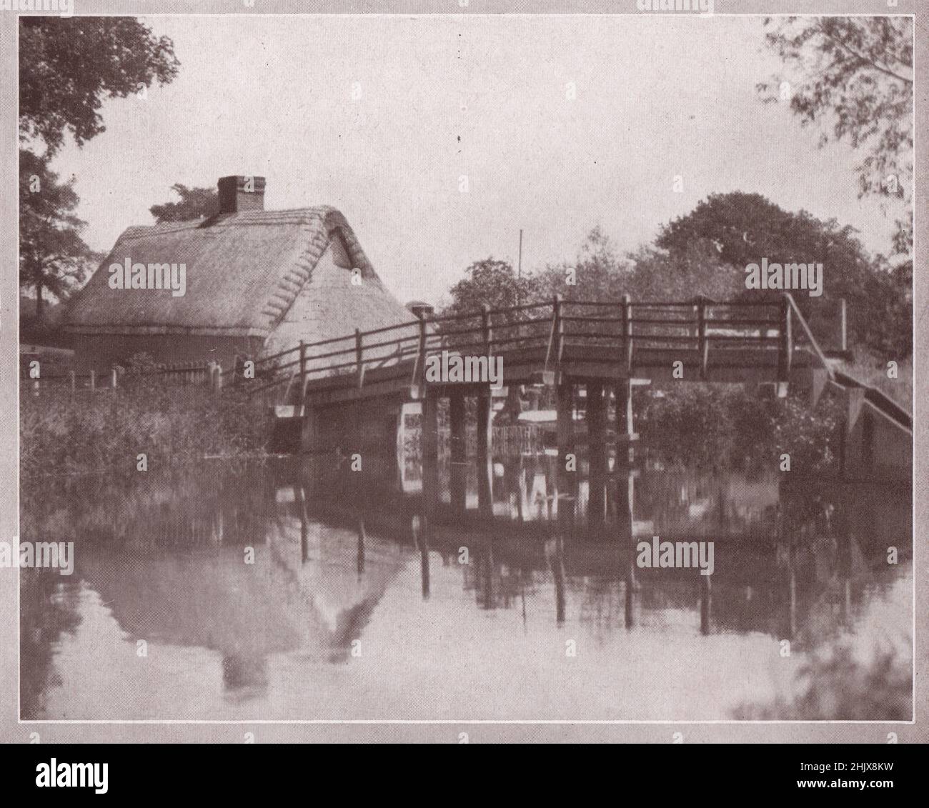 Flatford Bridge, East Bergholt. Suffolk (1923) Foto Stock