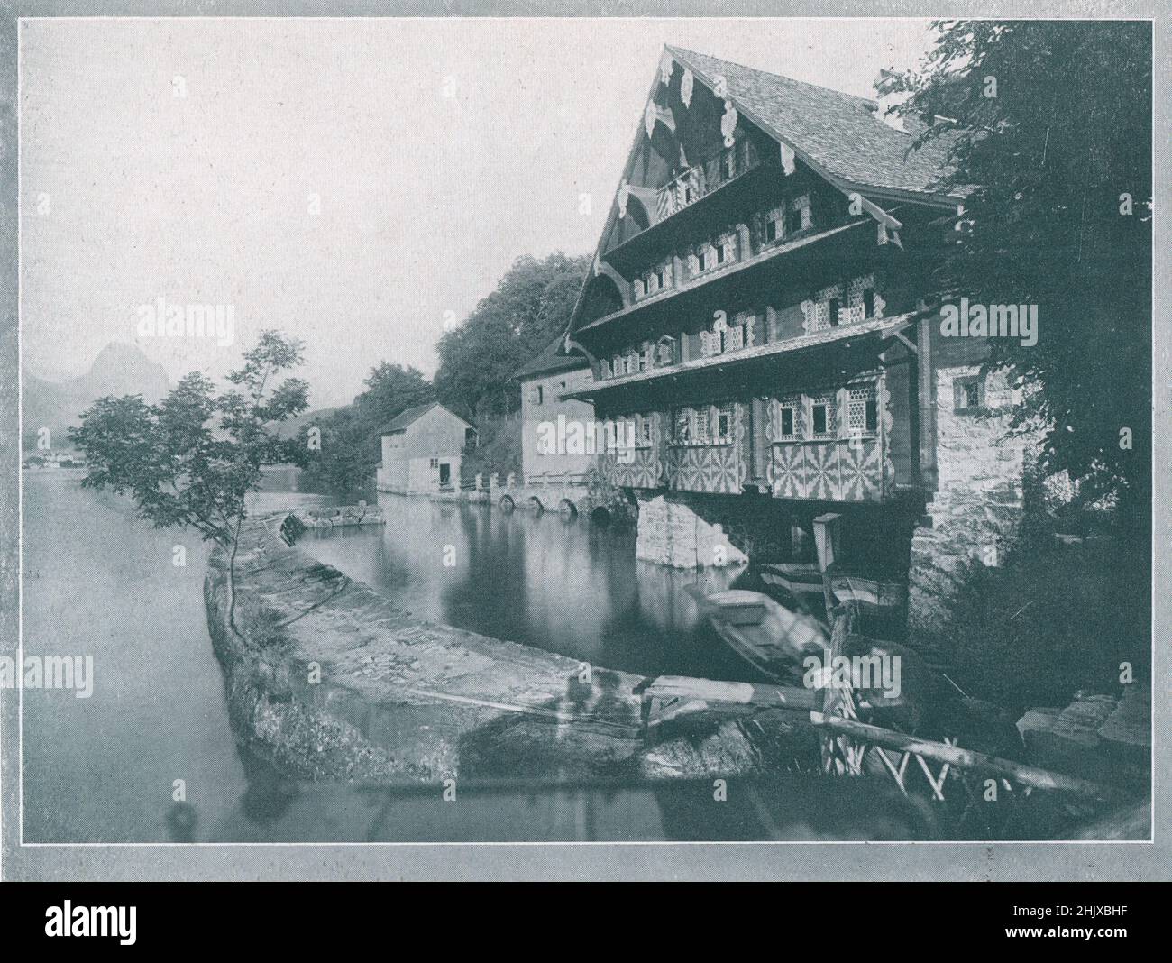 Il vecchio Chalet a Treib. Svizzera (1925) Foto Stock