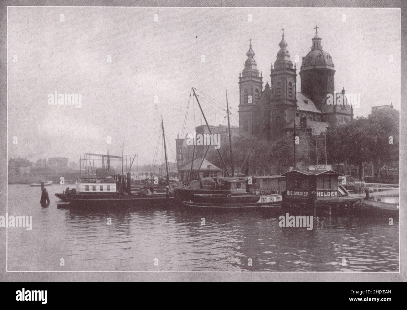 Amsterdam : la Chiesa di San Nicola. Paesi Bassi. Olanda (1925) Foto Stock