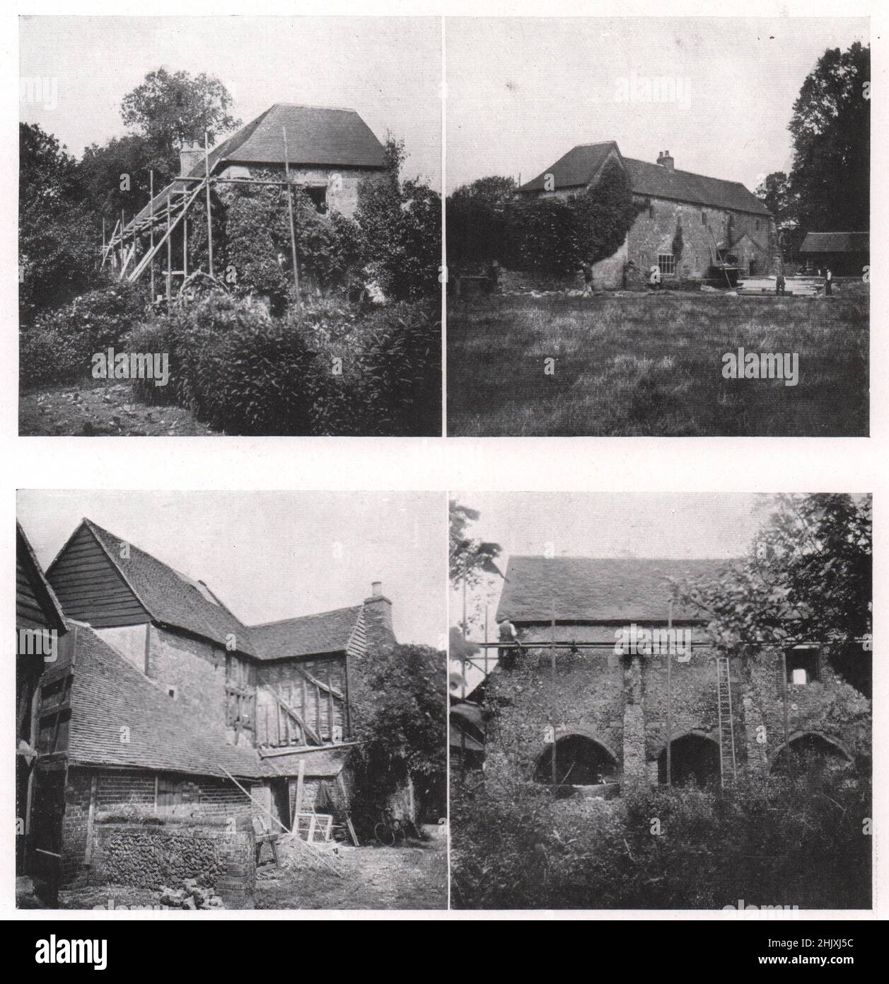 Priorato di King's Langley, Herts : prima delle alterazioni. Hertfordshire. Barry Parker & Raymond Unwin, Architetti (1908) Foto Stock
