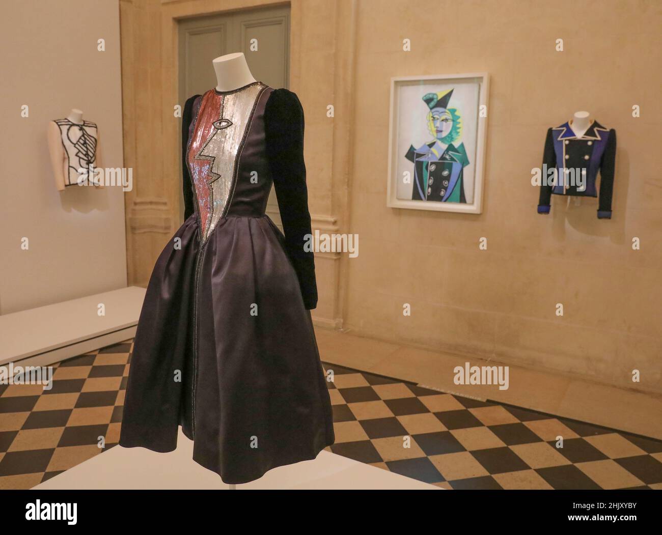 YVES SAINT LAURENT AL MUSEO PICASSO-PARIS Foto Stock