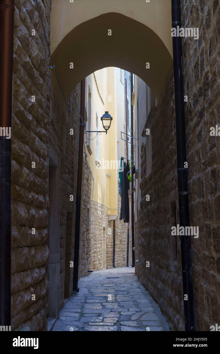 Bisceglie, città storica in provincia di Barletta Andria Trani, Puglia, Italia Foto Stock