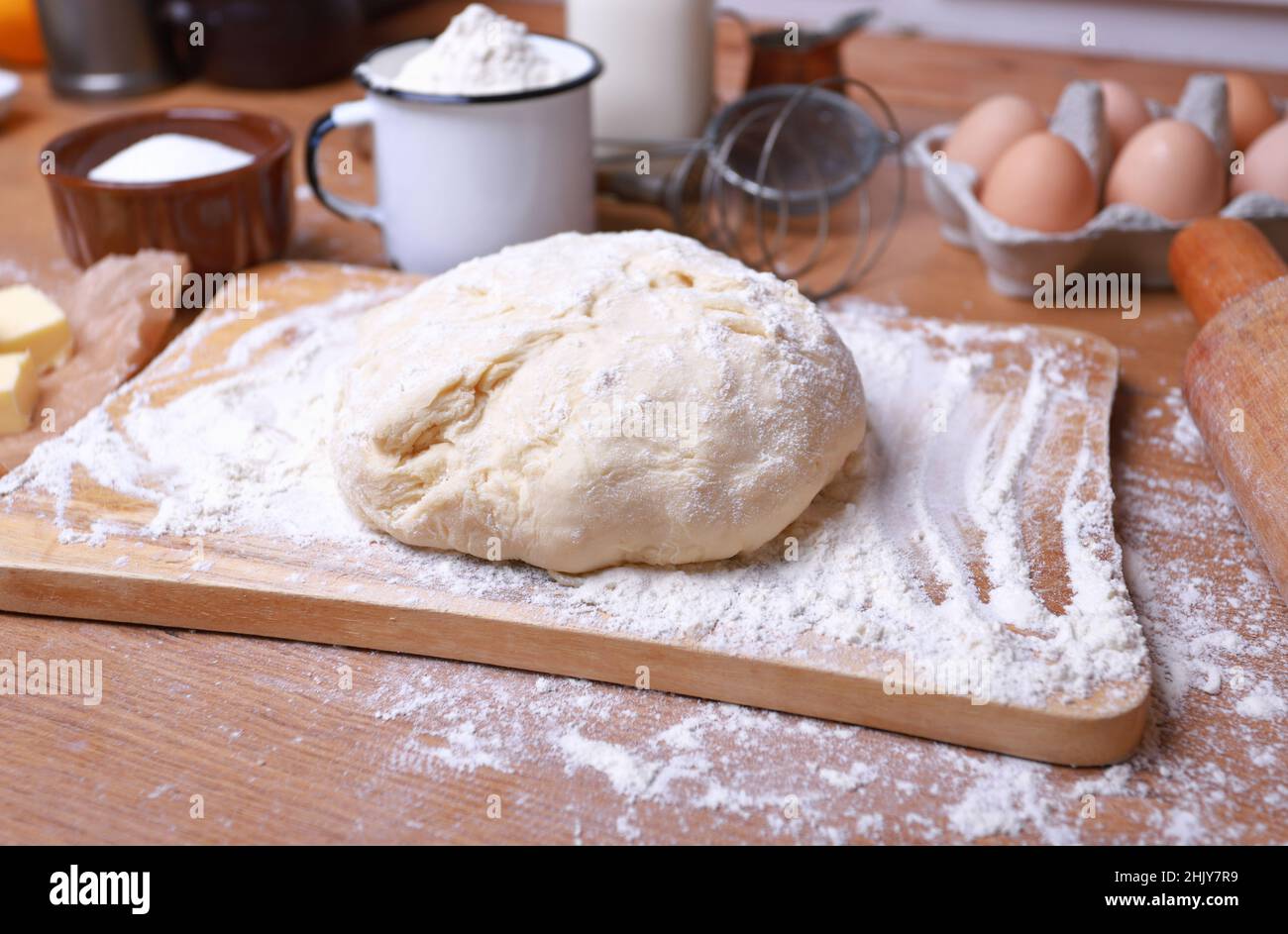 Concetto di panetteria alimentare che fa il pane Foto Stock