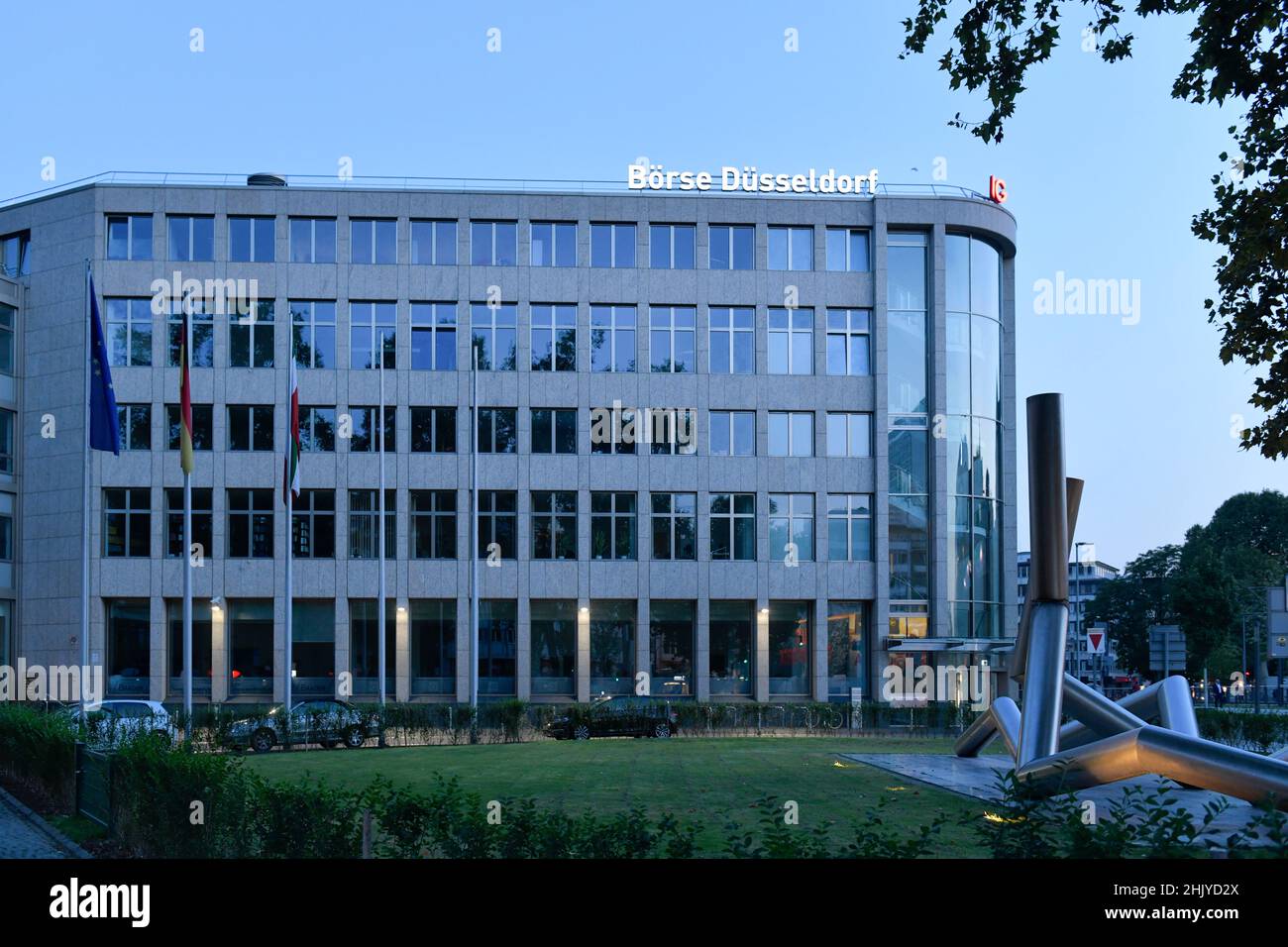 Börse Düsseldorf, Ernst-Schneider-Platz, Düsseldorf, Nordrhein-Westfalen, Deutschland Foto Stock