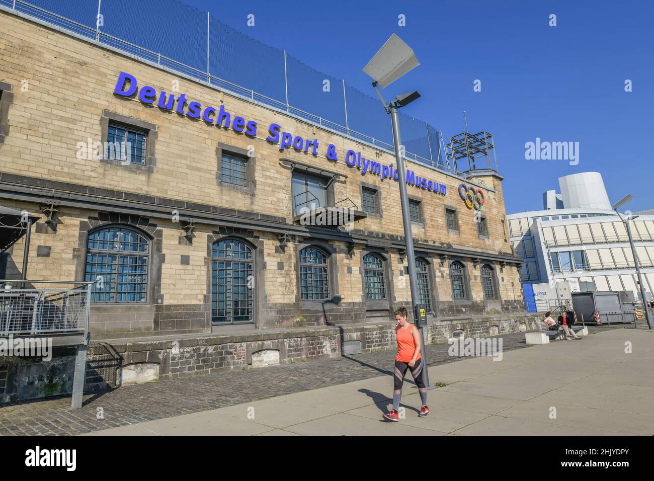 Deutsches Sport- und Olympiamuseum, Zollhafen, Rheinau-Hafen, Rhein, Köln, Nordrhein-Westfalen, Deutschland Foto Stock