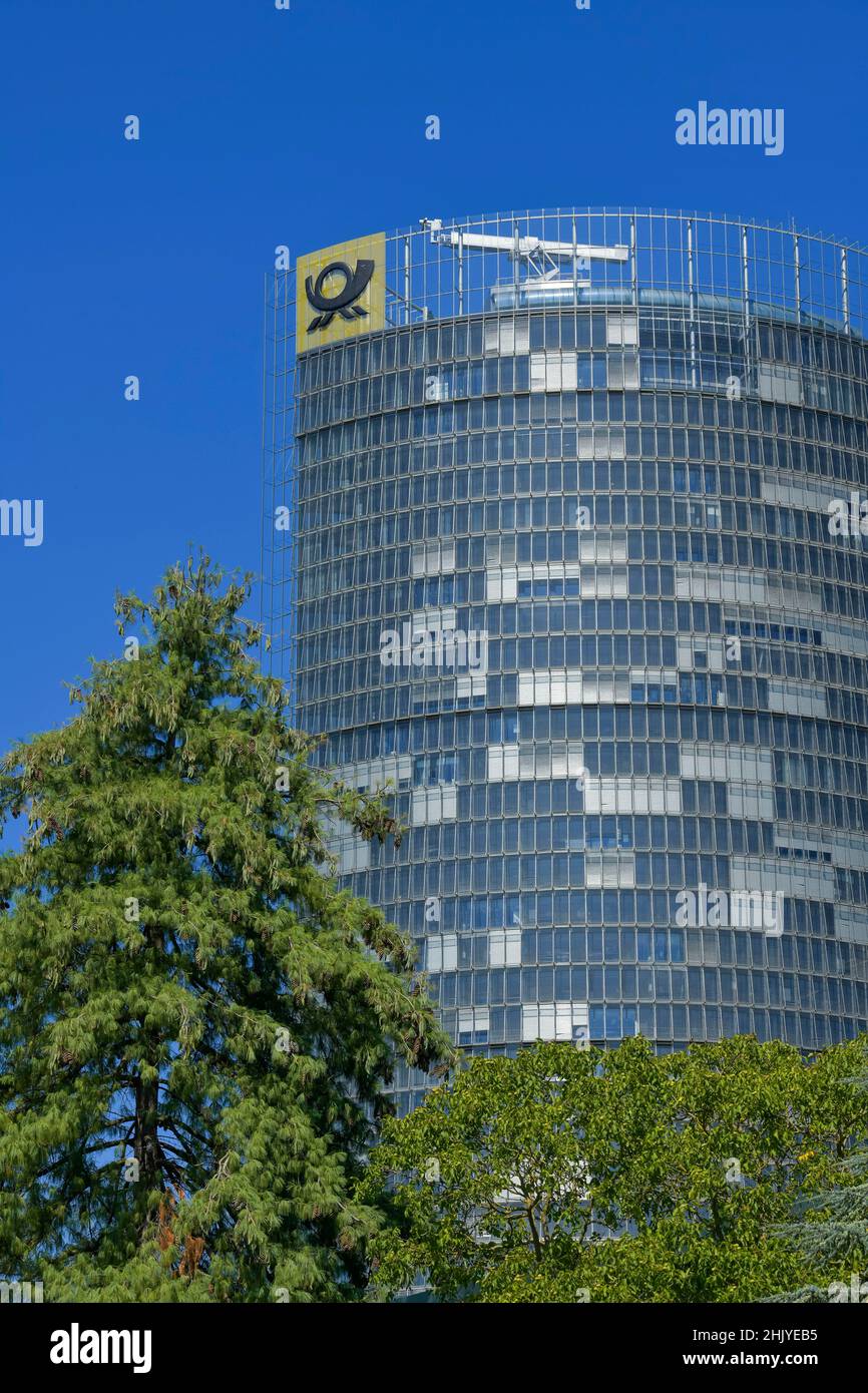 Post Tower, Konzernzentrale der Deutsche Post DHL Gruppo, Charles-de-Gaulle-Straße, Bonn, Nordrhein-Westfalen, Deutschland Foto Stock