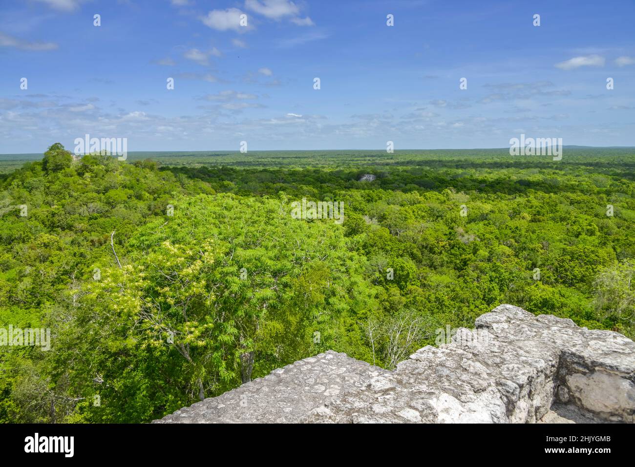 Pyramide Struktur I, Calakmul, Campeche, Mexiko Foto Stock