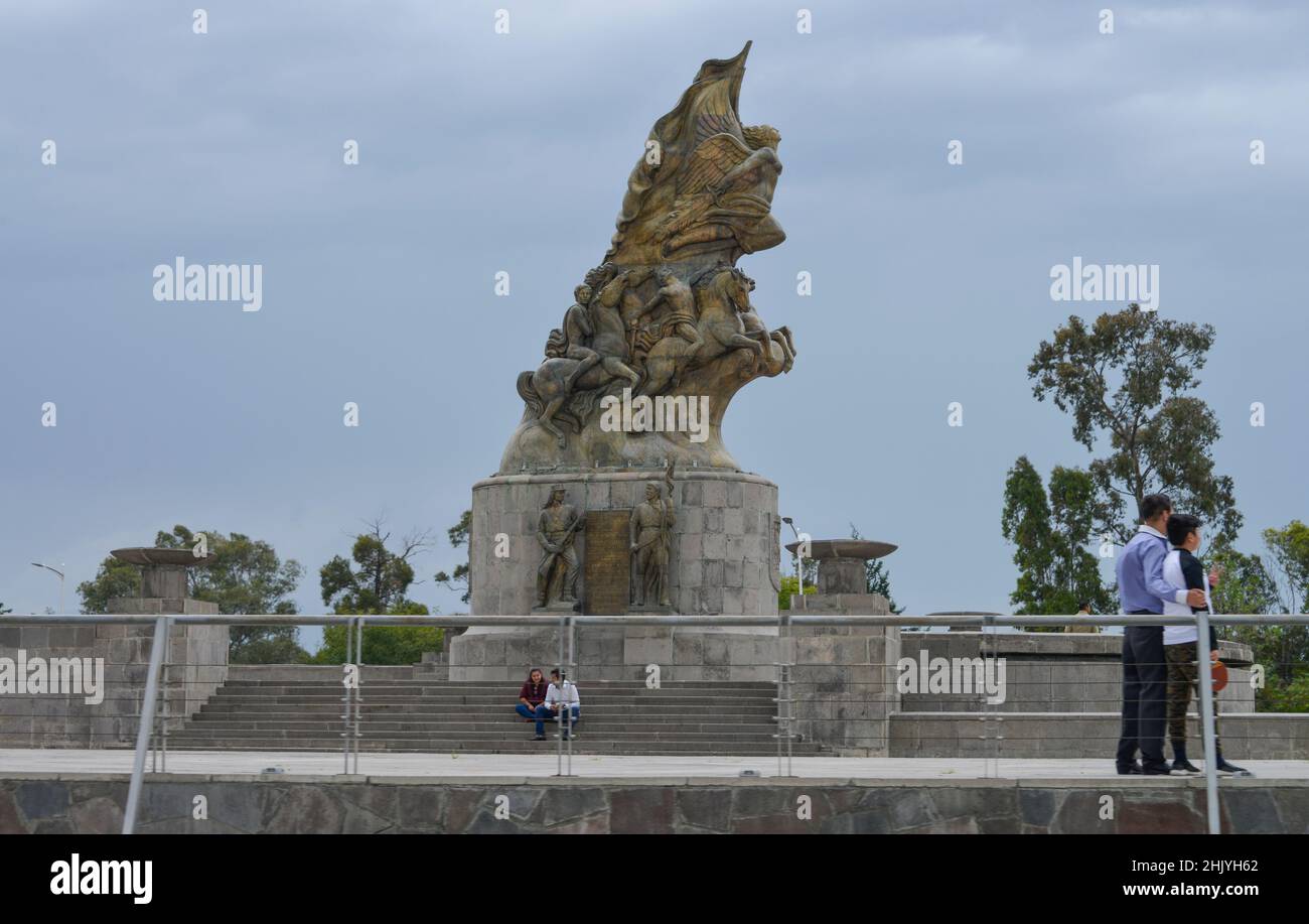 Monumento a la Victoria del 5 de Mayo, Puebla, Mexiko Foto Stock