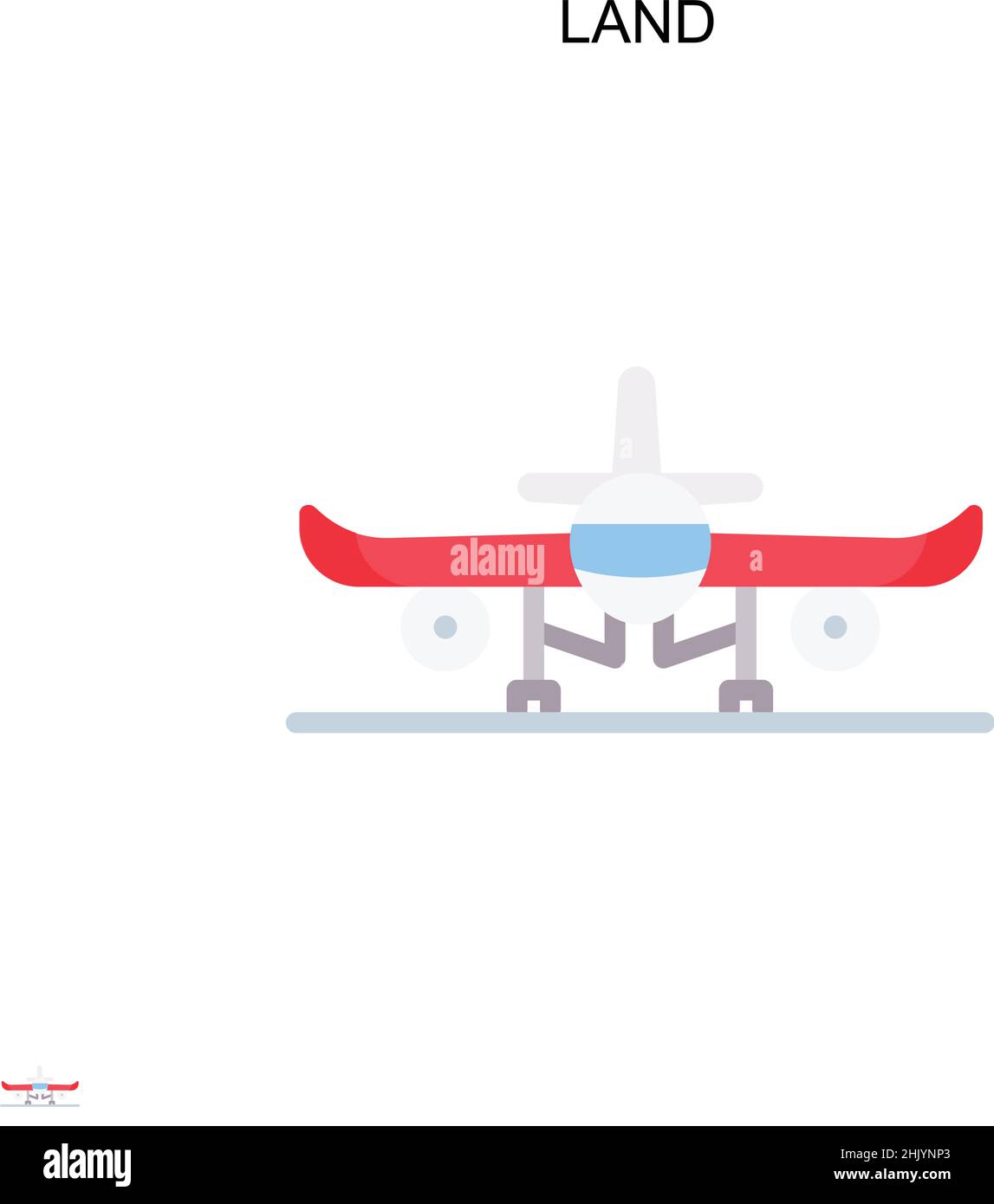 Icona vettore terra semplice. Modello di disegno del simbolo di illustrazione per l'elemento dell'interfaccia utente mobile Web. Illustrazione Vettoriale