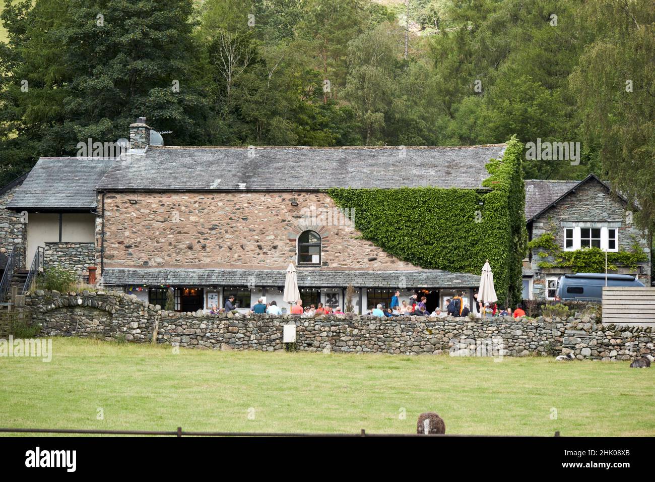 La taverna sticklebarn langdale Valley, Lake District, cumbria, inghilterra, regno unito Foto Stock