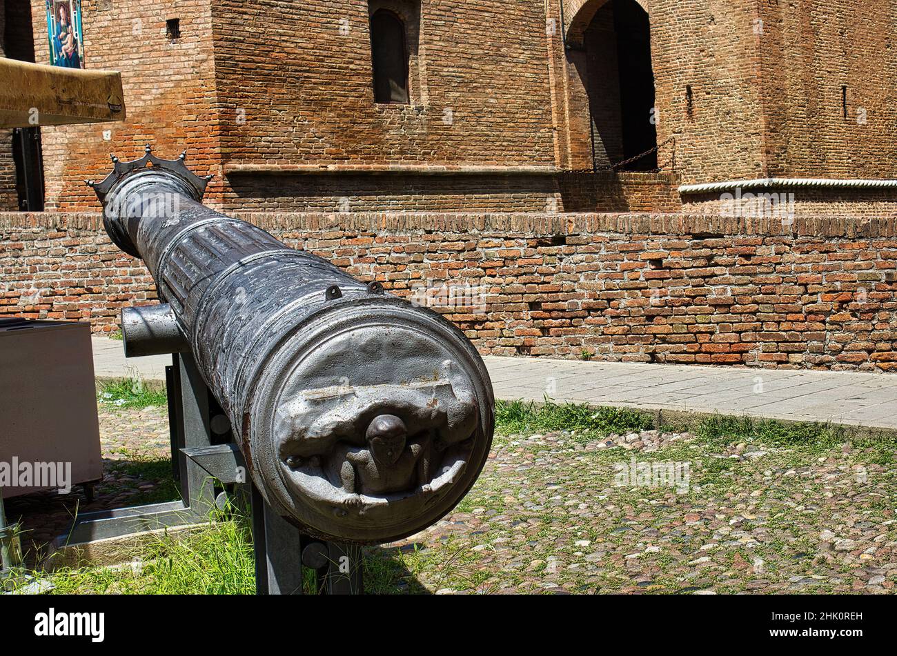 La splendida Ferrara, città patrimonio dell'umanità dell'UNESCO, Italia, Emilia Romagna Foto Stock