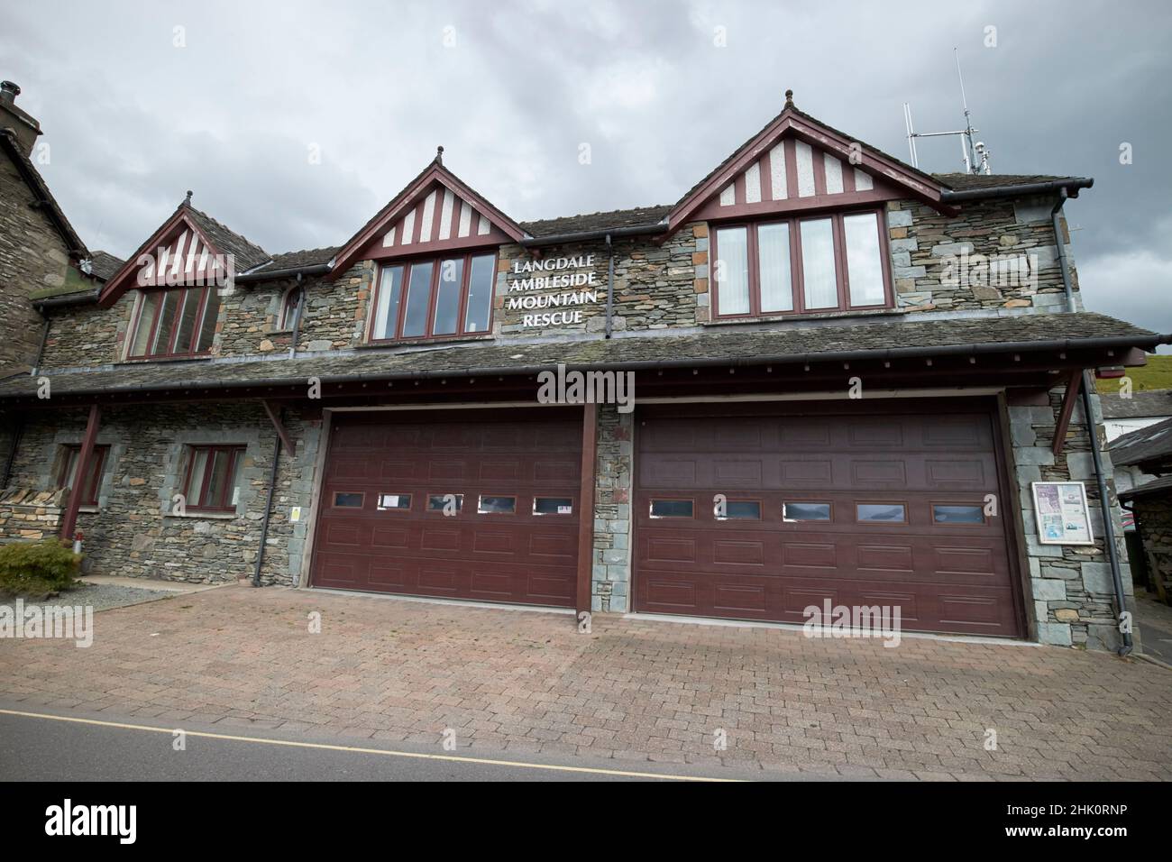 langdale ambleside montagna salvataggio lago distretto, cumbria, inghilterra, regno unito Foto Stock