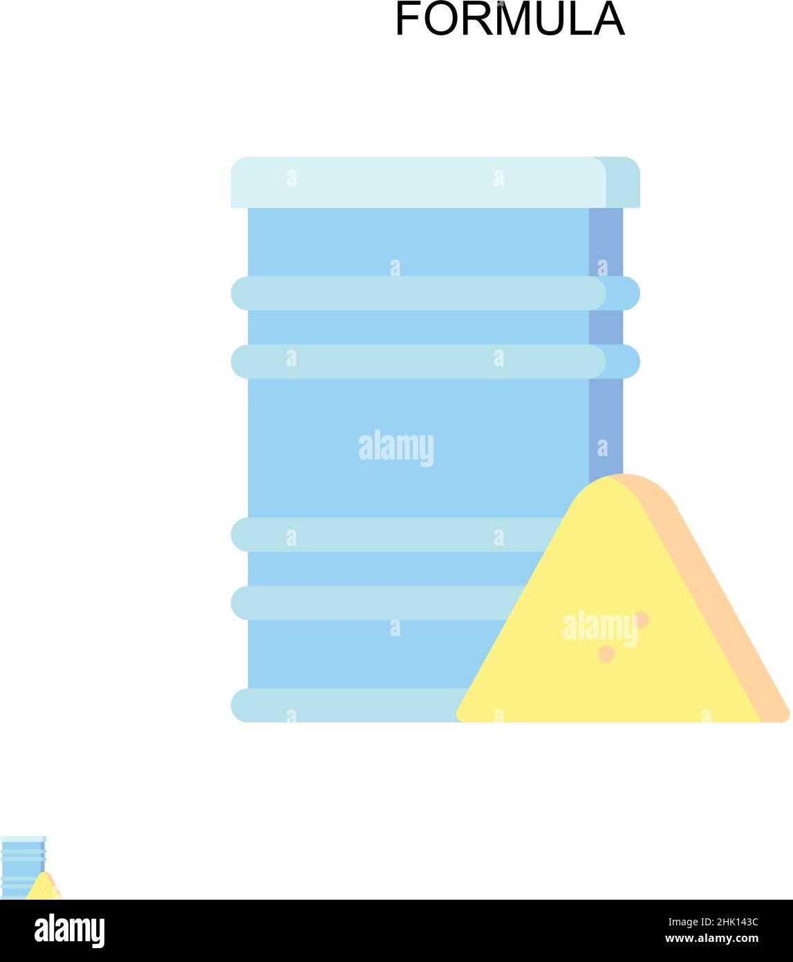 Icona vettore formula semplice. Modello di disegno del simbolo di illustrazione per l'elemento dell'interfaccia utente mobile Web. Illustrazione Vettoriale
