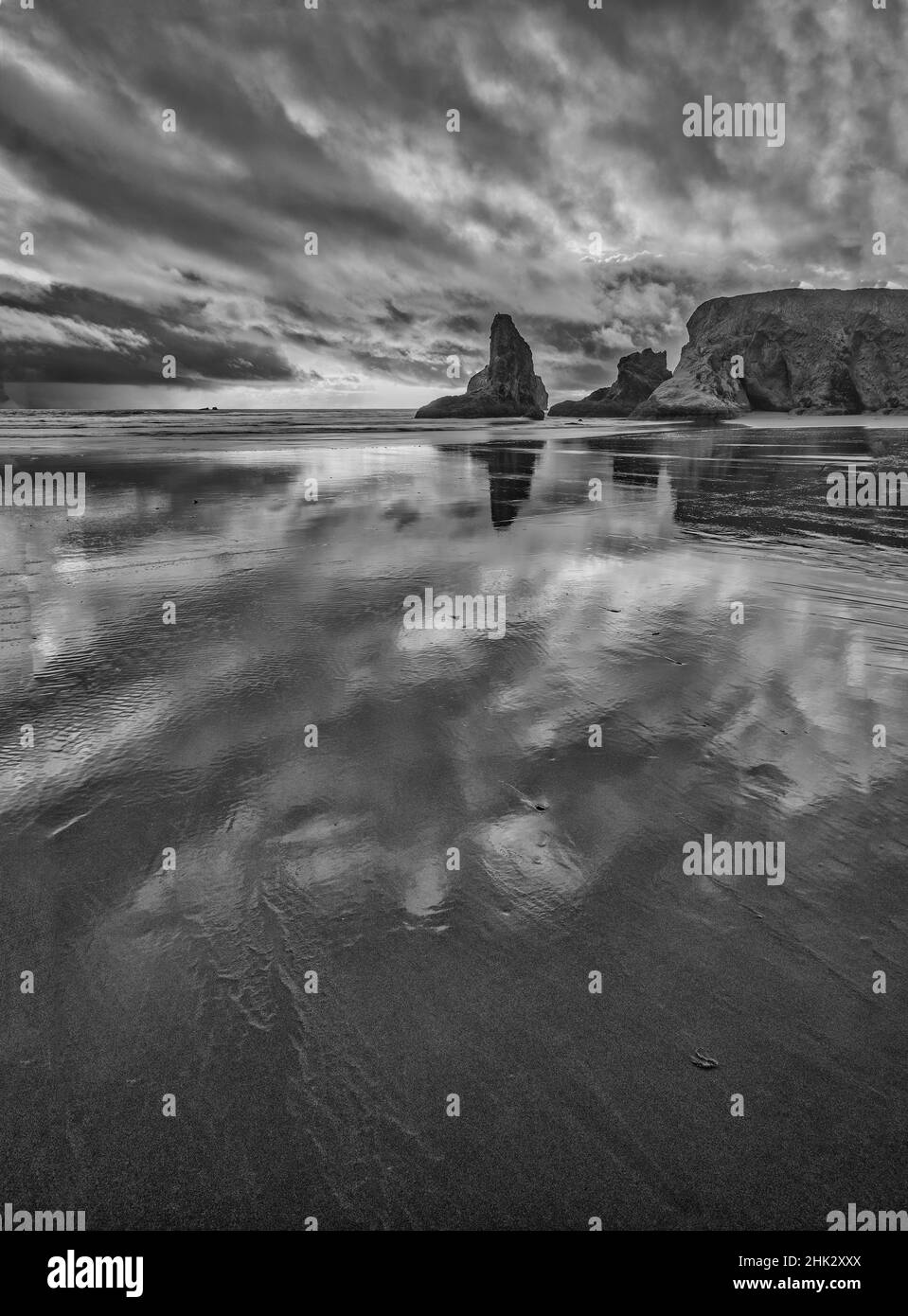 Bandon Beach, Oregon Foto Stock