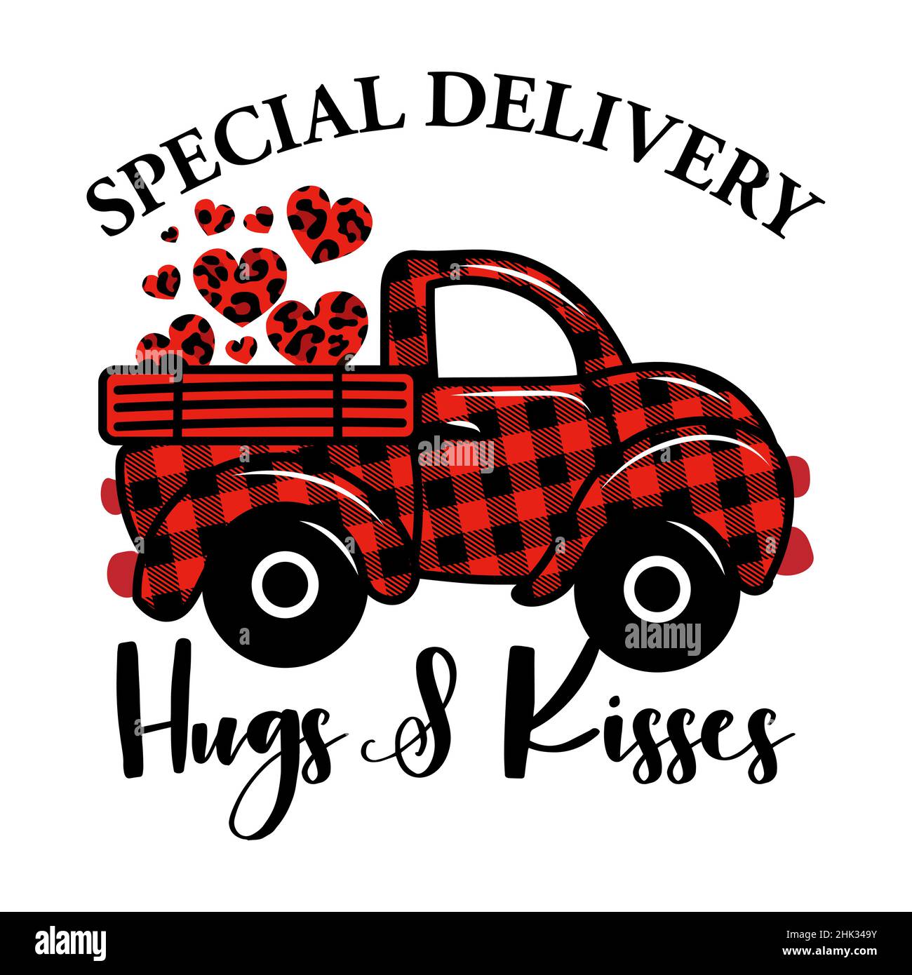 Buon San Valentino! - frase di Calligraphy per San Valentino. Lettere per amore biglietti di auguri, inviti. Ideale per t-shirt, tazza, regalo, stampa Illustrazione Vettoriale