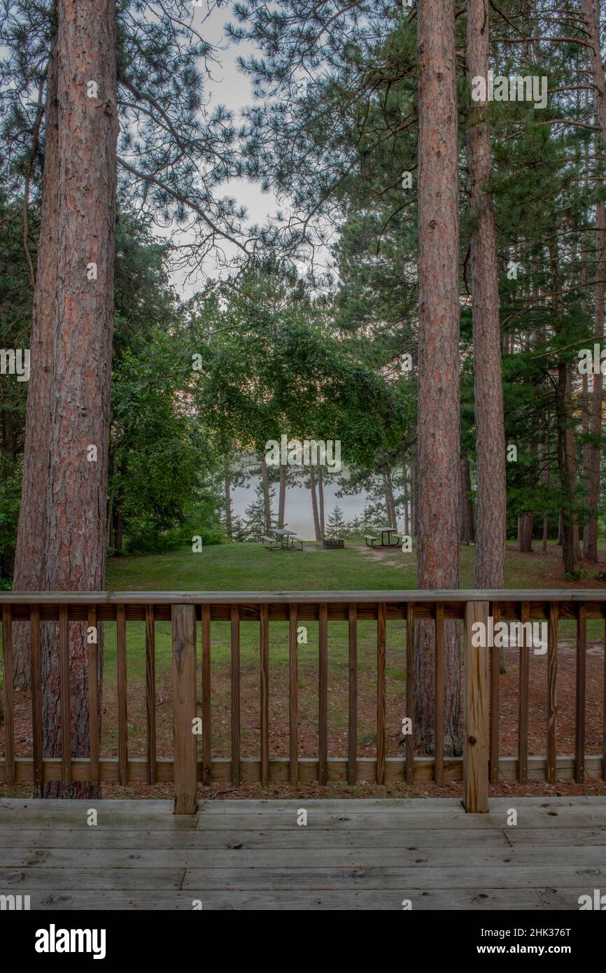 USA, Minnesota, la Salle Lake state Recreation Area noleggio cabina area Foto Stock