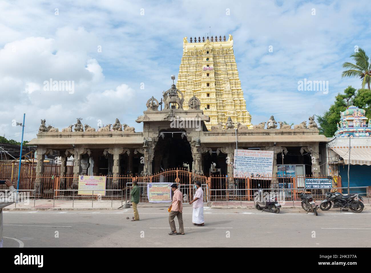 Rameswaram, India - Gennaio 2022: Ramanathaswamy Tempio. Foto Stock