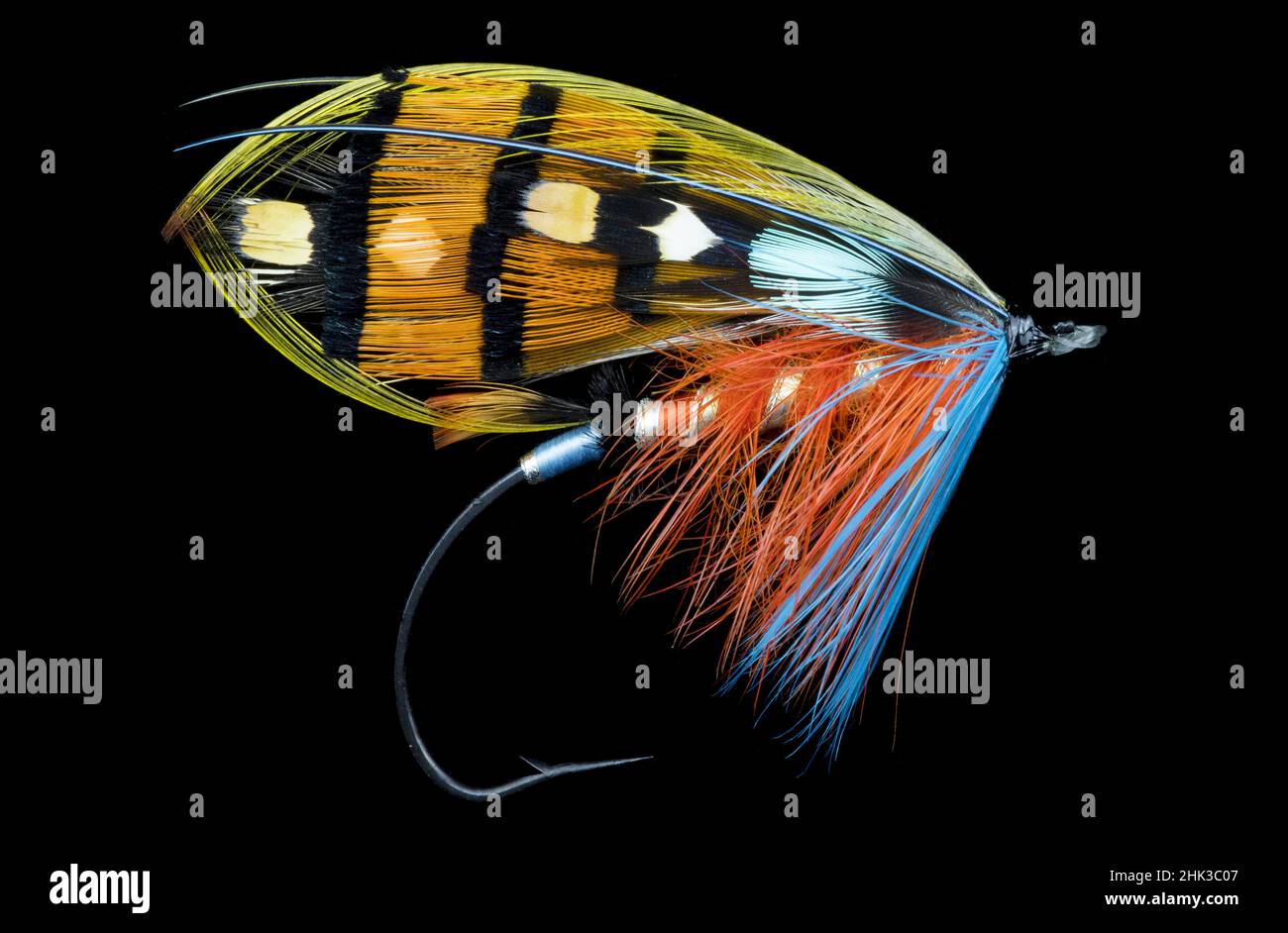 Atlantic Salmon Fly disegni Foto Stock
