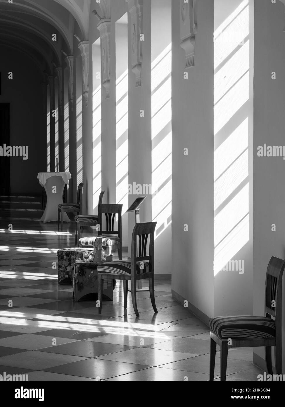 Il museo. Abbazia di Gottweig, patrimonio dell'umanità dell'UNESCO, Wachau, bassa Austria. (Solo per uso editoriale) Foto Stock