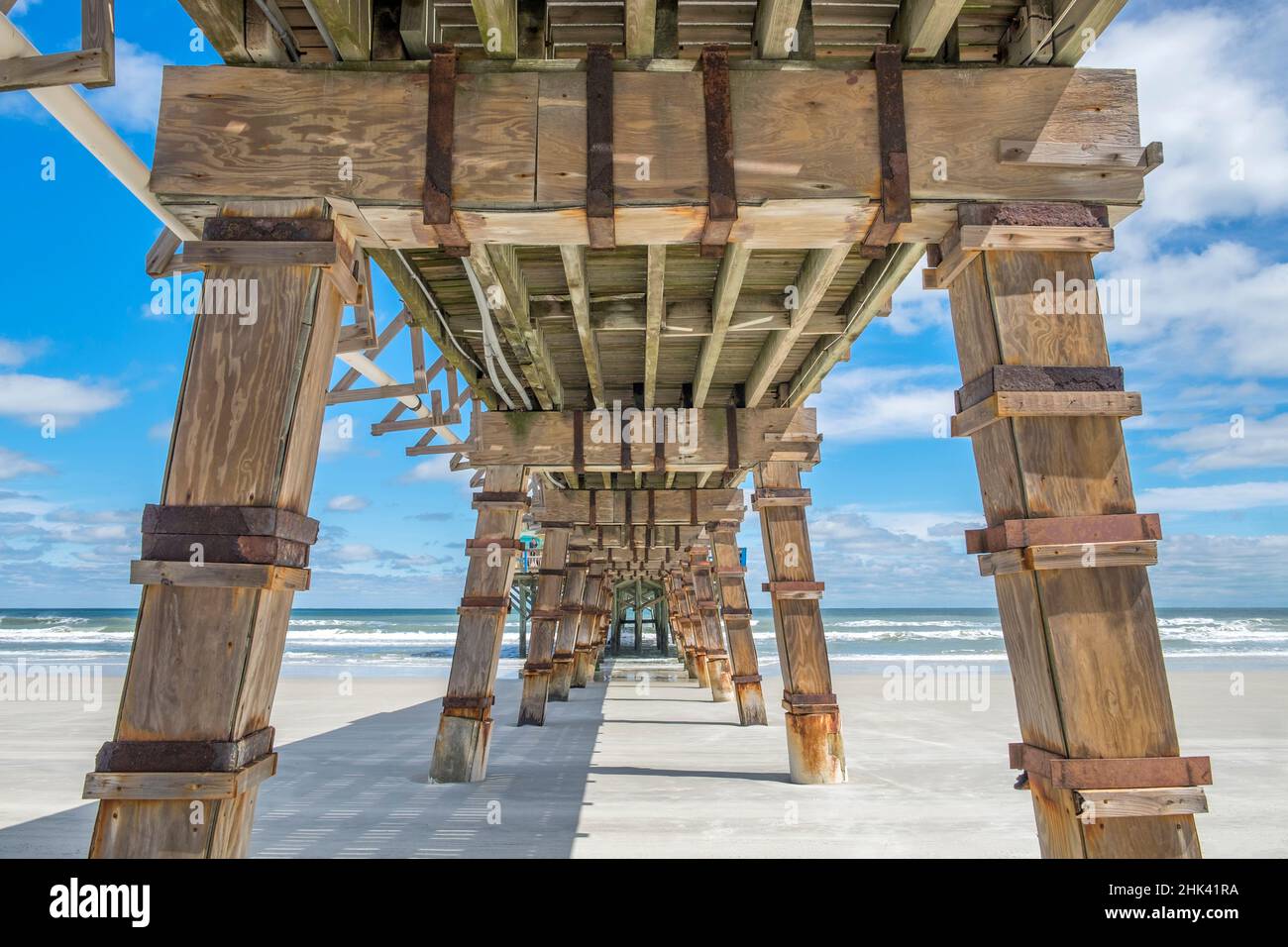 Molo di Daytona Beach, Daytona Beach, Florida, Stati Uniti Foto Stock