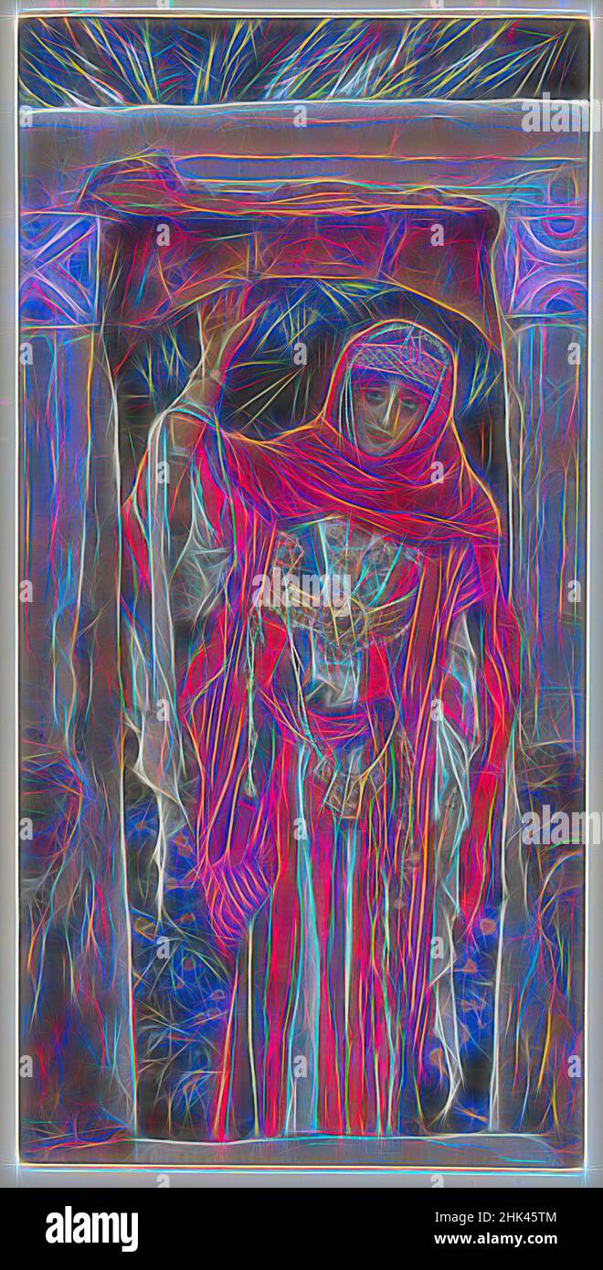Ispirati dalla Magdalena prima della sua conversione, Madeleine Avant sa conversione, la vita di nostro Signore Gesù Cristo, la vie di Notre-Seigneur Jésus-Christ, James Tissot, francese, 1836-1902, acquerello opaco su grafite su carta grigia di coltre, Francia, 1886-1894, immagine: 11 1/16 x 5 1/2 pollici, 28,1 x 14 cm, reinventato da Artotop. L'arte classica reinventata con un tocco moderno. Design di calda e allegra luminosità e di raggi di luce. La fotografia si ispira al surrealismo e al futurismo, abbracciando l'energia dinamica della tecnologia moderna, del movimento, della velocità e rivoluzionando la cultura Foto Stock