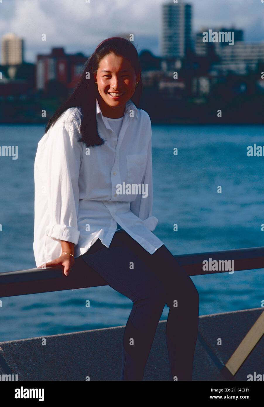 Giocatore di tennis giapponese Kimiko Date, Sidney Australia 1996 Foto Stock