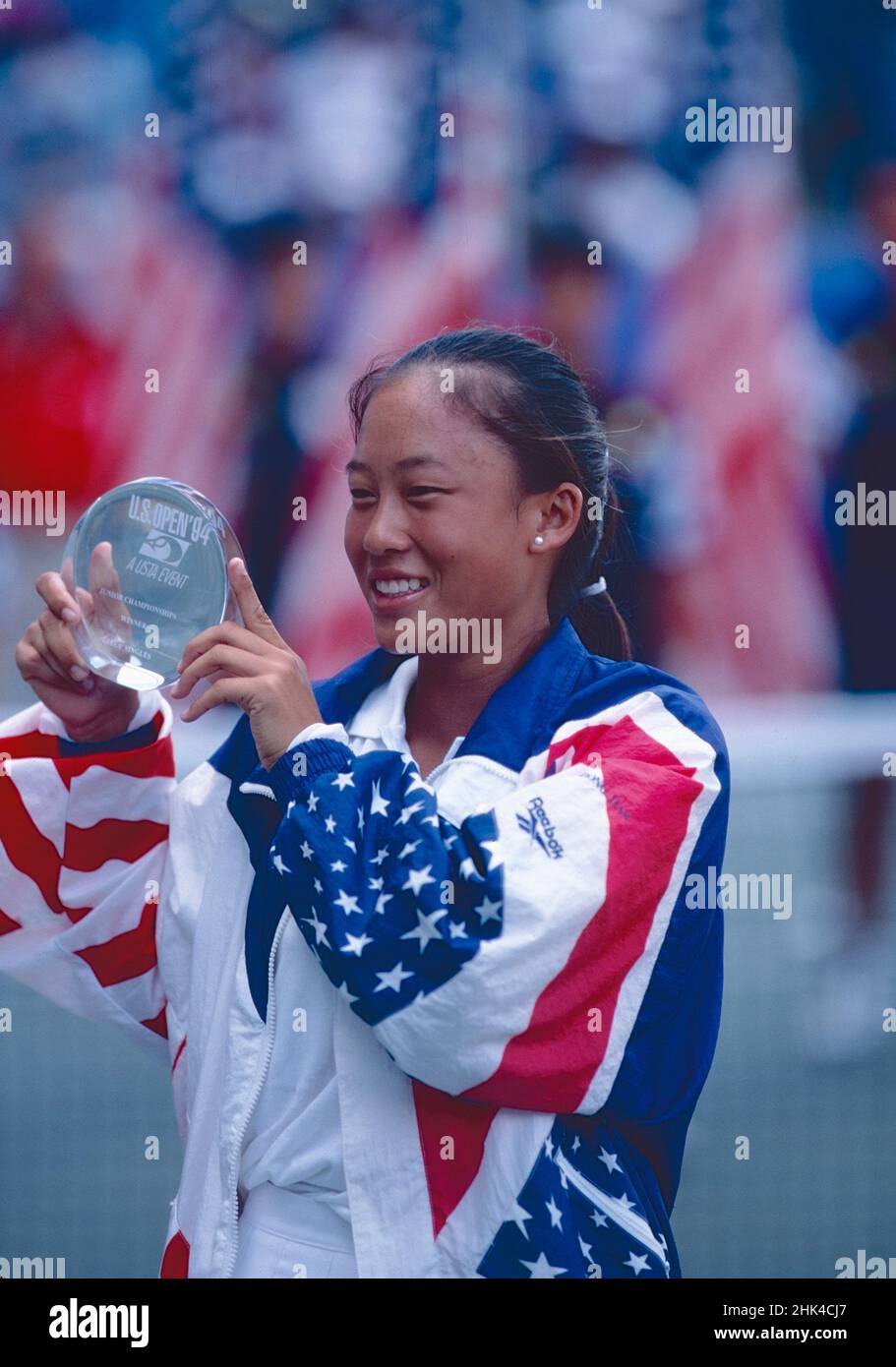 Tennista giapponese Kimiko Date, US Open 1994 Foto Stock