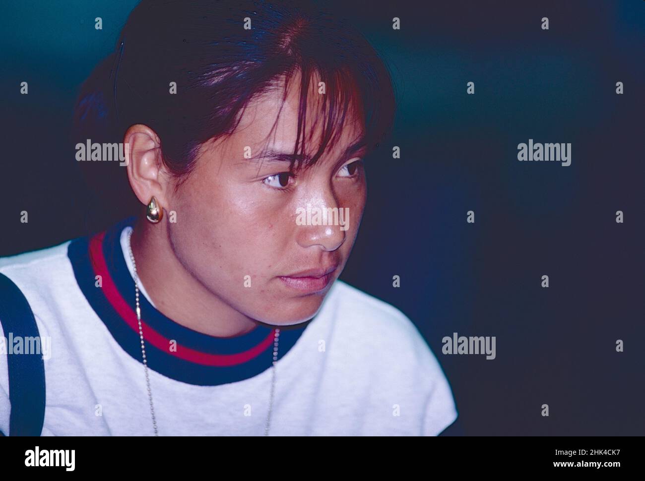 Tennista giapponese Kimiko Date, Lipton 1993 Foto Stock