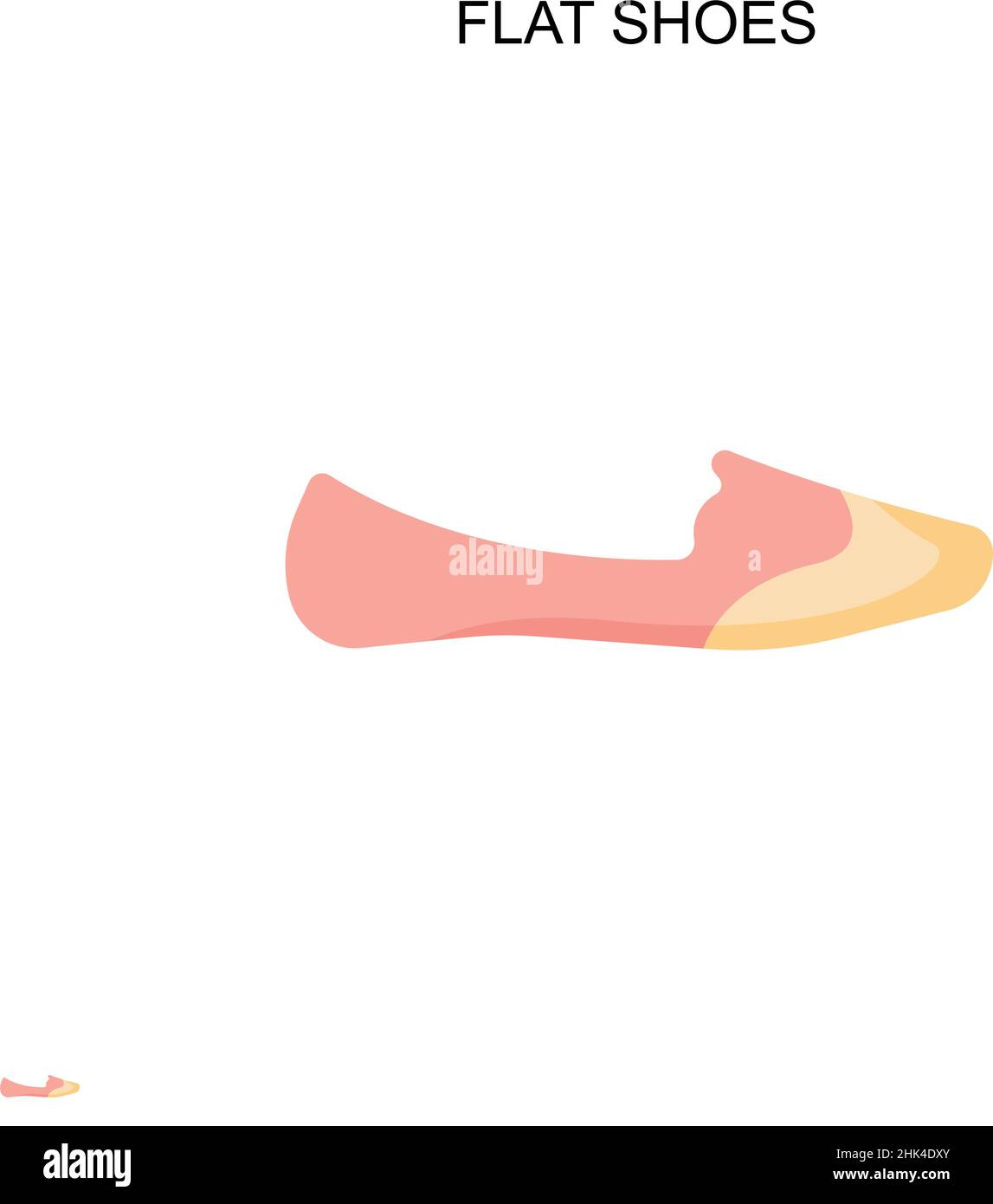 SCARPE PIATTE semplice icona vettoriale. Modello di disegno del simbolo di illustrazione per l'elemento dell'interfaccia utente mobile Web. Illustrazione Vettoriale