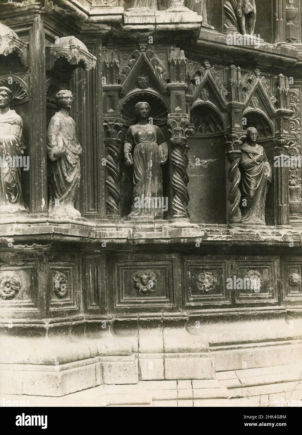 Particolare del Tempietto di San Giacomo, Vicovaro, Italia 1930s Foto Stock