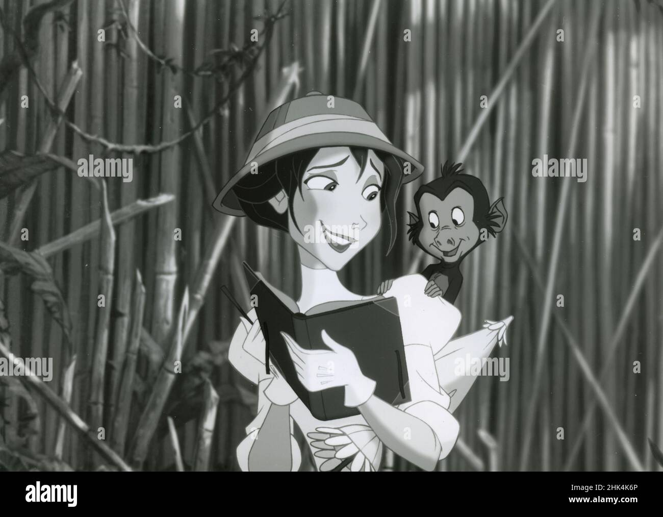 Scena dal film d'animazione Tarzan con Jane, USA 1999 Foto Stock