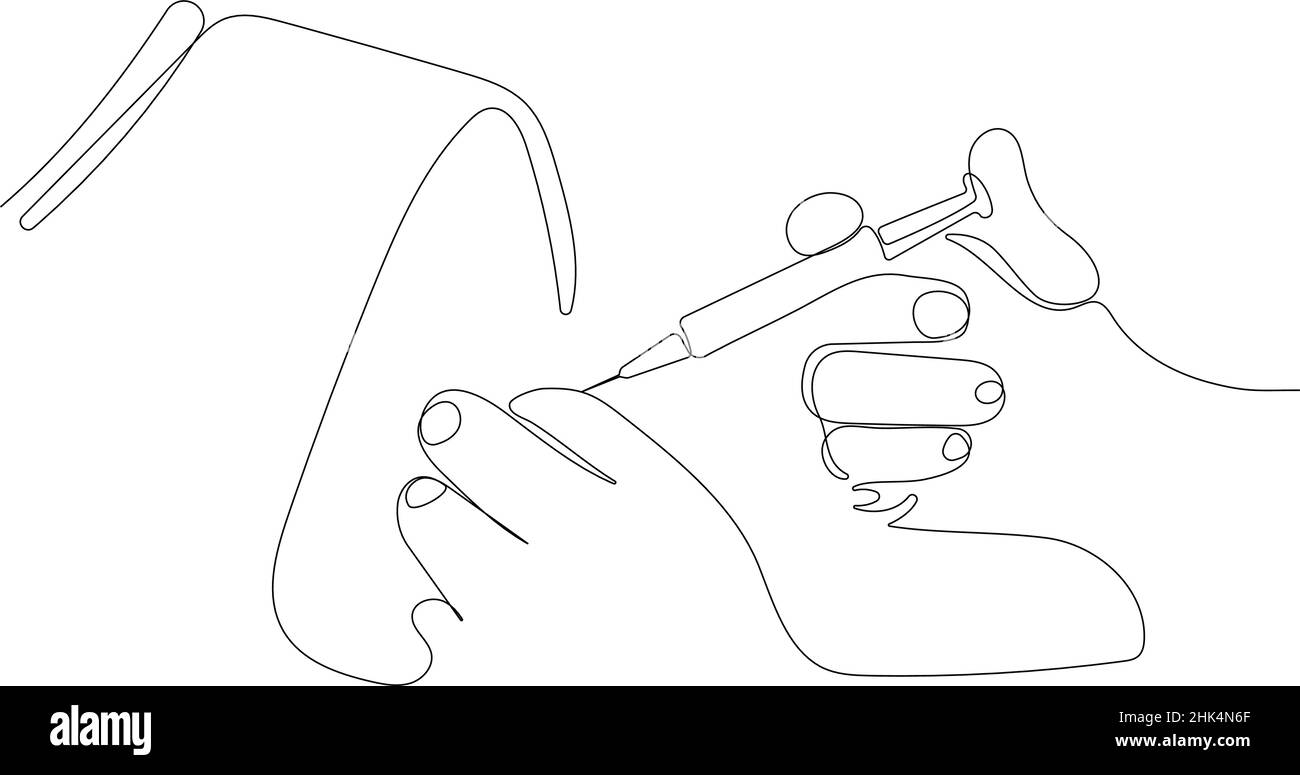 Medico del medicinale e dose di vaccino Illustrazione Vettoriale