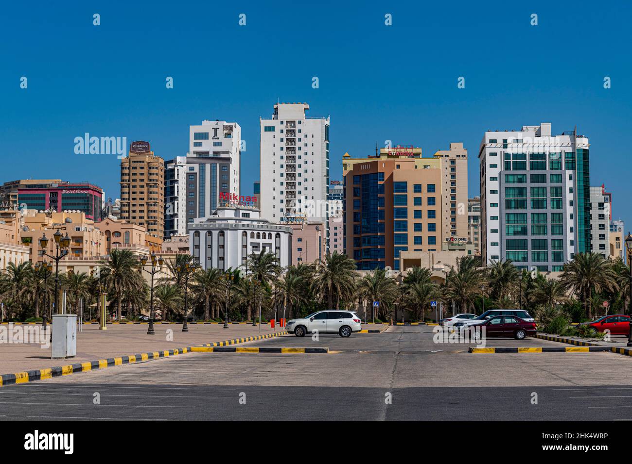 Alti edifici, Regno del Bahrain, Medio Oriente Foto Stock
