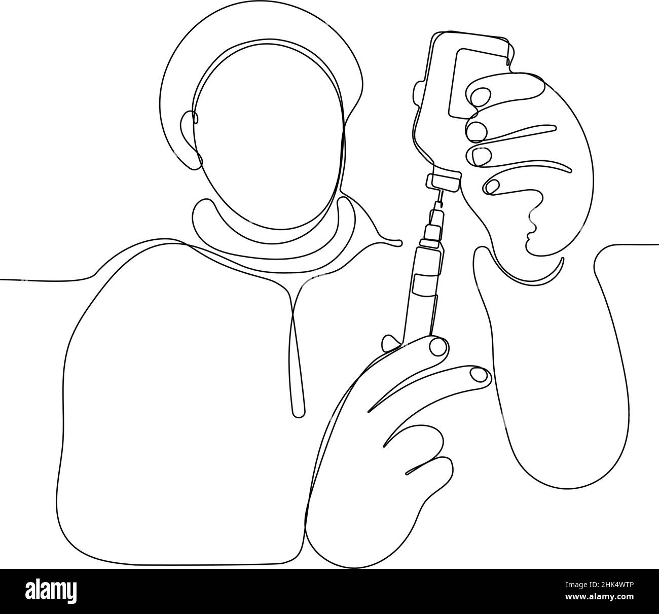 Trattare gli animali. Vaccinazione animale in fattoria Illustrazione Vettoriale