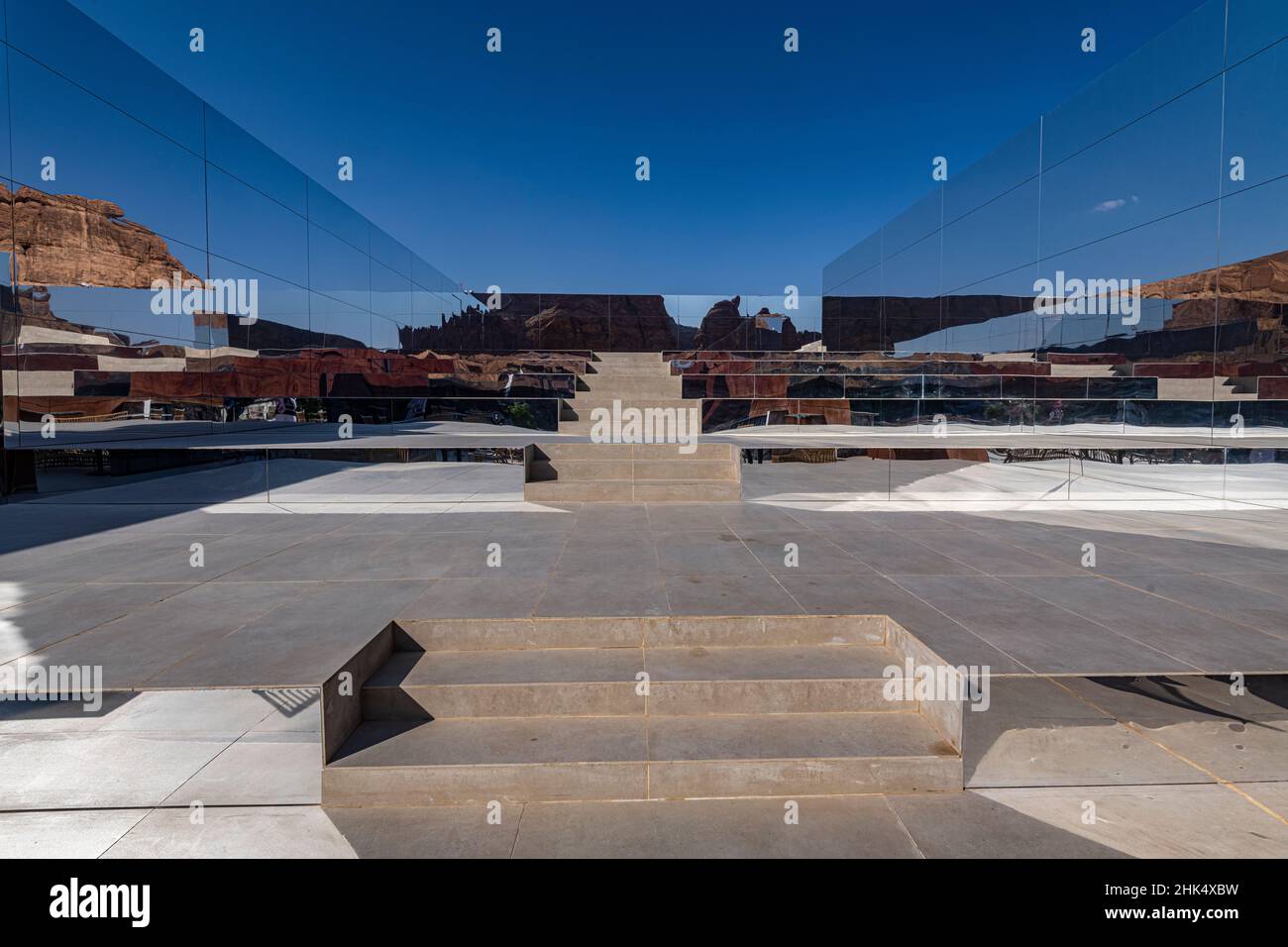 Maraya Concert Hall, al Ula, Regno dell'Arabia Saudita, Medio Oriente Foto Stock