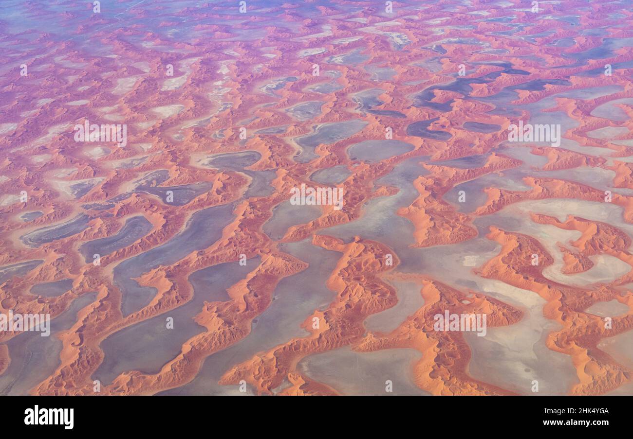 Antenna del Rub al Khali, il quartiere vuoto, Regno dell'Arabia Saudita, Medio Oriente Foto Stock