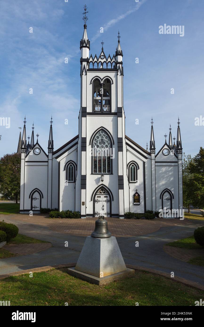 Chiesa Anglicana di San Giovanni, Città Vecchia, Patrimonio dell'Umanità dell'UNESCO, Lunenburg, Nuova Scozia, Canada, Nord America Foto Stock