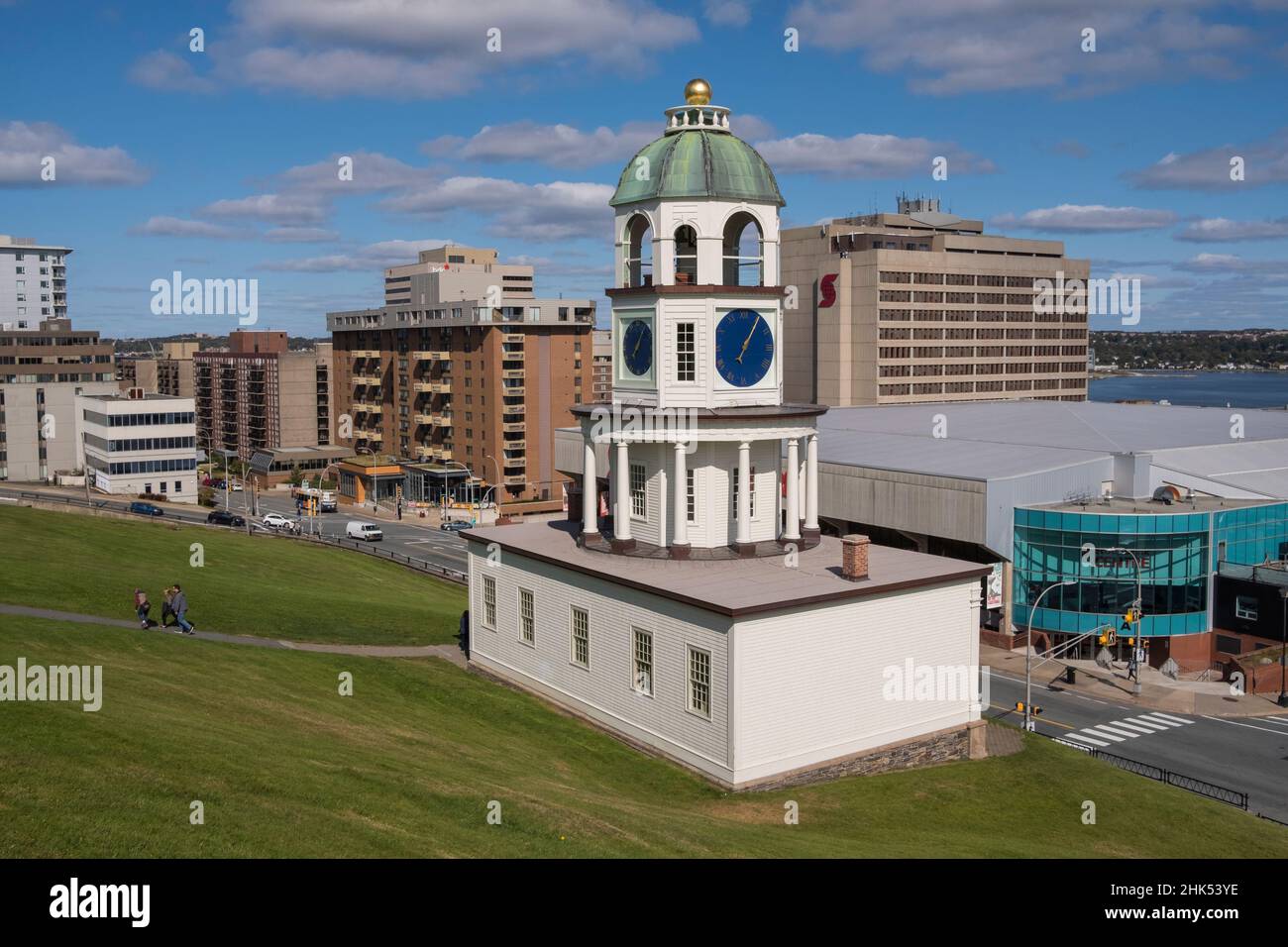 Orologio della città vecchia alla Cittadella, centro di Halifax, Nuova Scozia, Canada, Nord America Foto Stock