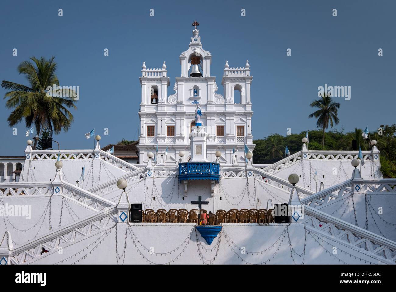 La Chiesa di nostra Signora dell'Immacolata Concezione, patrimonio dell'umanità dell'UNESCO, Panjim City (Panaji), Goa, India, Asia Foto Stock