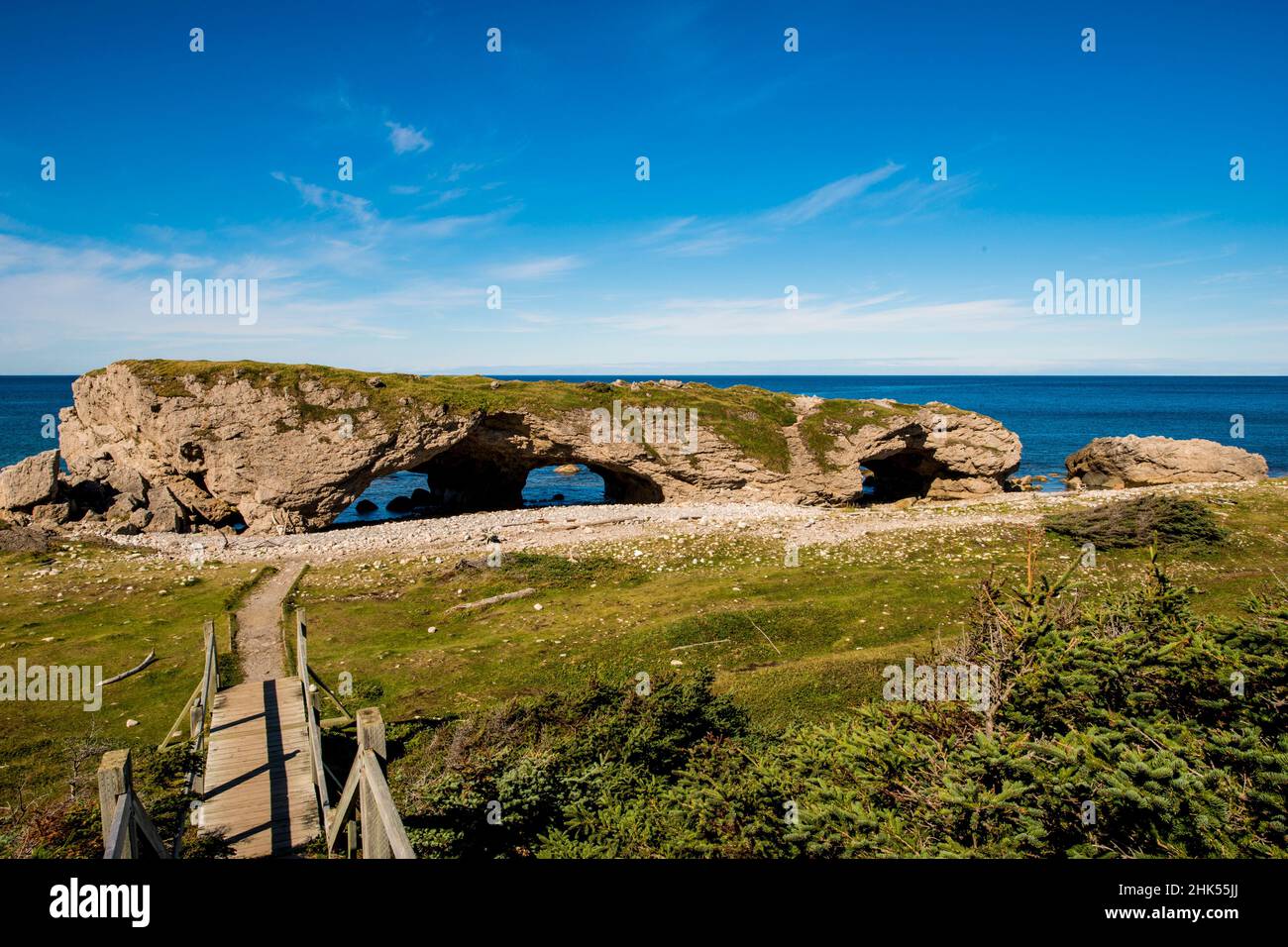 Arches Provincial Park, Portland Creek, Northern Peninsula, Terranova, Canada, Nord America Foto Stock