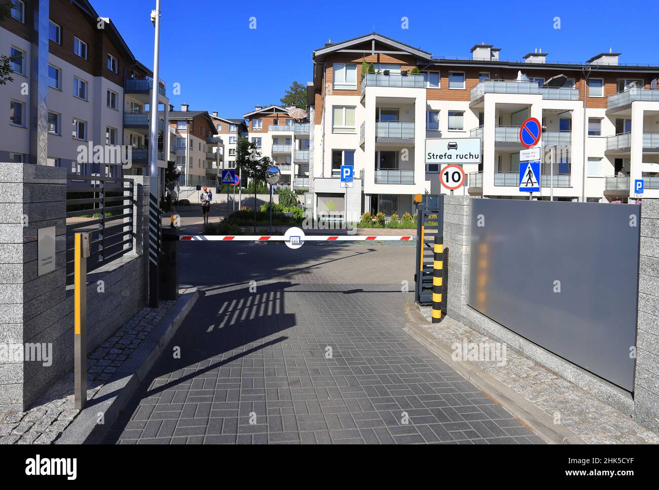 Nuova proprietà immobiliare moderna, Gdynia, Polonia Foto Stock