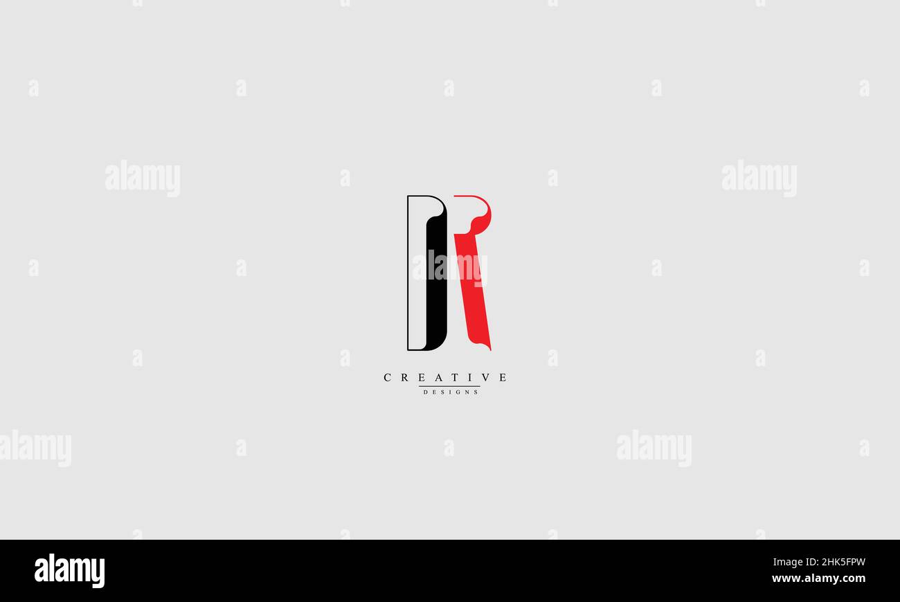 Design del logo DR RD D R Vector Illustrazione Vettoriale
