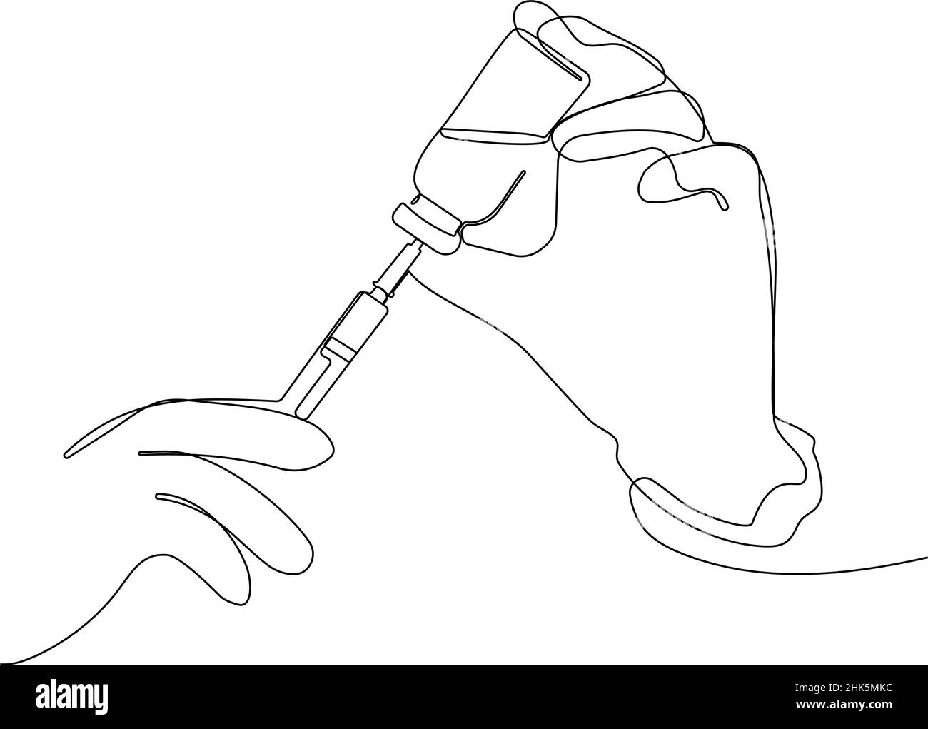 Medico del medicinale e dose di vaccino Illustrazione Vettoriale