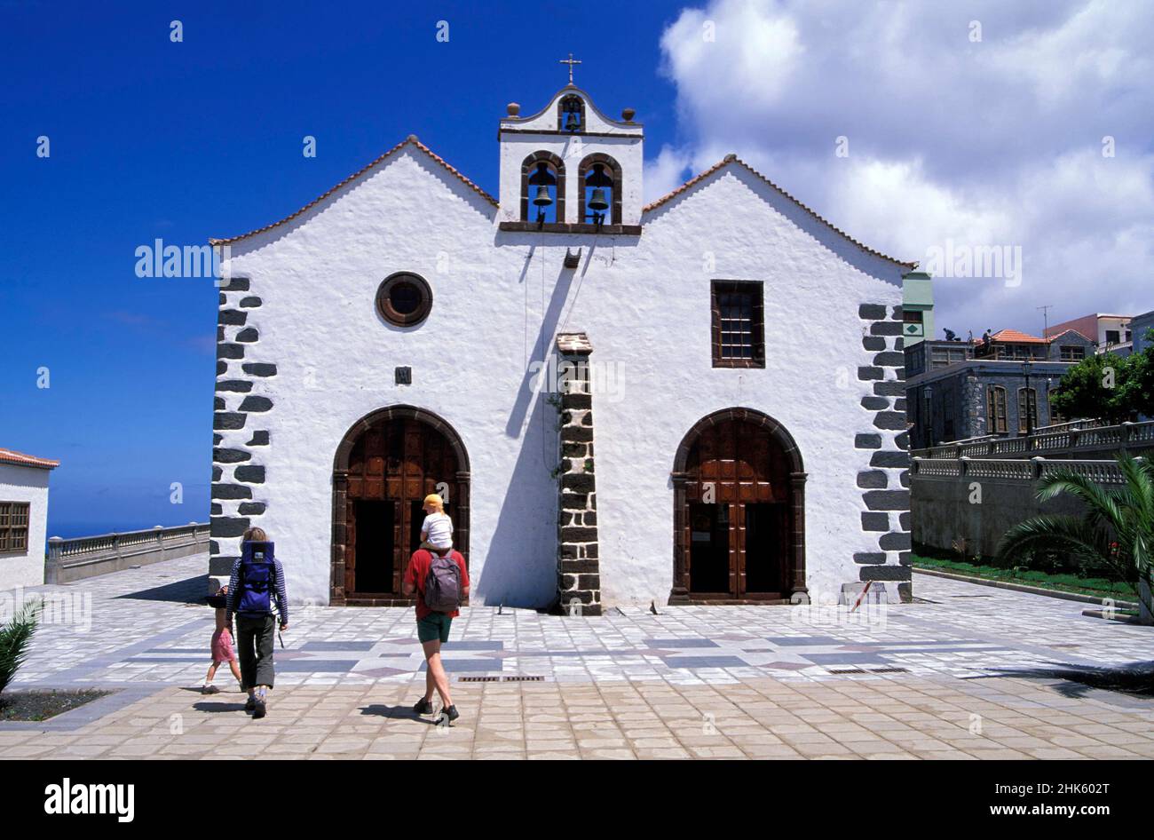 Chiesa a Santo Domingo de Garafia, Isole Canarie, la Palma, Spagna, Europa Foto Stock