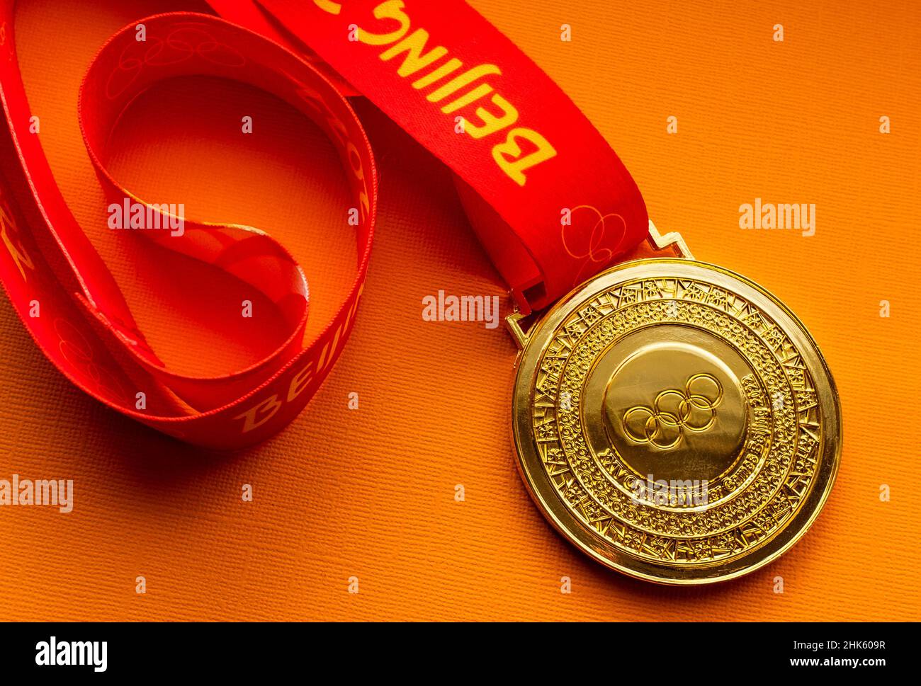 27 gennaio 2022, Pechino, Cina. XXIV medaglia d'oro dei Giochi Olimpici