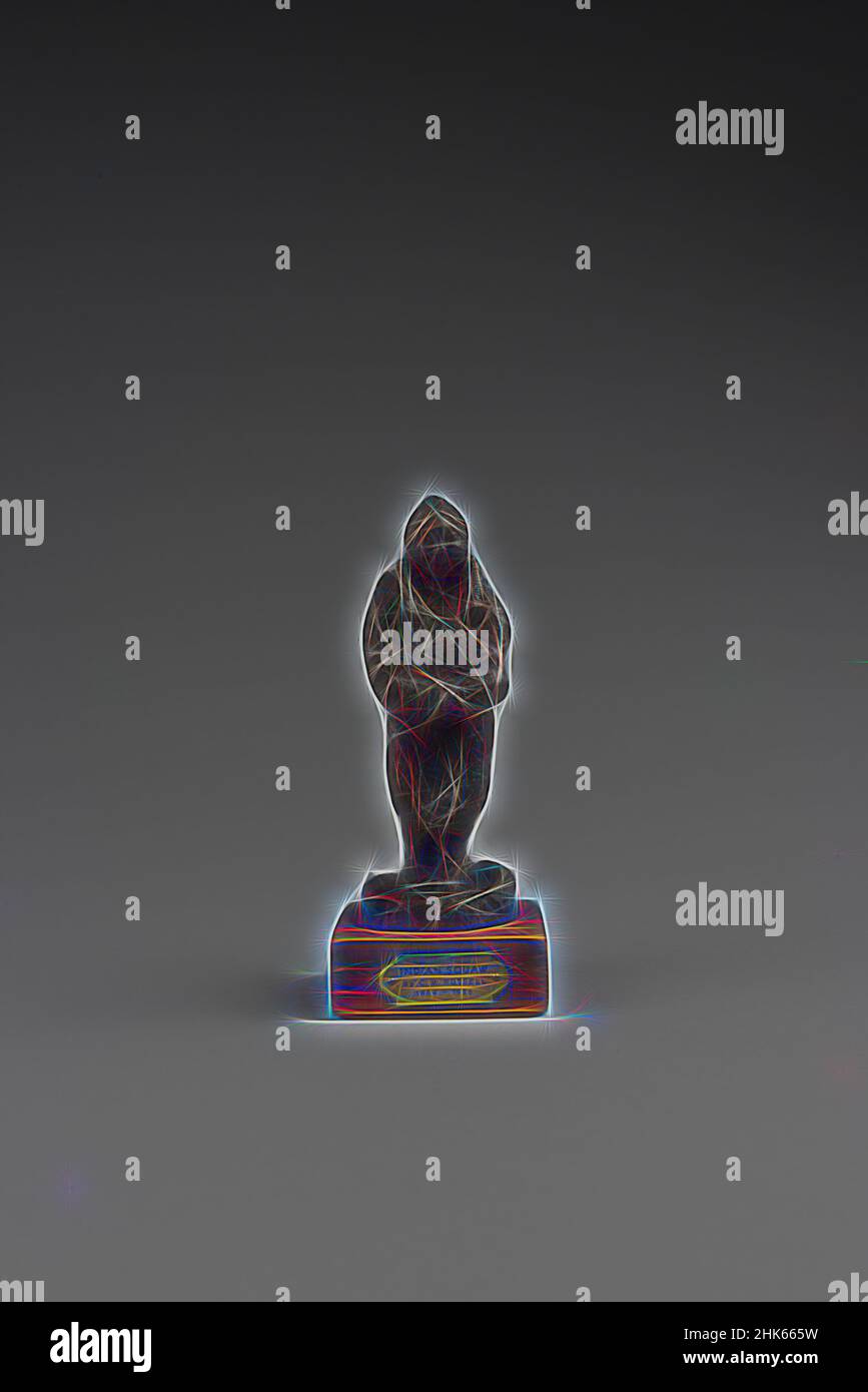 Ispirato dallo Squaw indiano, Charles Marion Russell, americano, 1864–1926, ca. 1890, Argilla, fatta in Stati Uniti, Nord e America Centrale, Ceramica, scultura, altezza con base: 5 1/2 poll. (14 cm, riimmaginato da Artotop. L'arte classica reinventata con un tocco moderno. Design di calda e allegra luminosità e di raggi di luce. La fotografia si ispira al surrealismo e al futurismo, abbracciando l'energia dinamica della tecnologia moderna, del movimento, della velocità e rivoluzionando la cultura Foto Stock