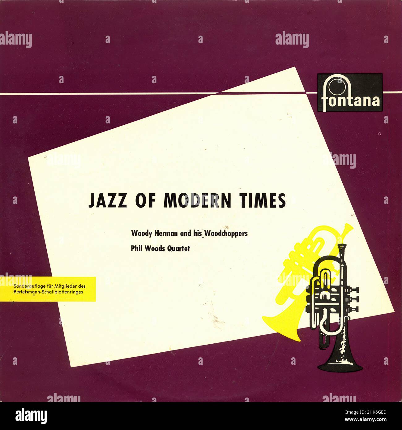Copertina Vintage in vinile - Herman, Woody - Jazz of Modern Times - D Foto Stock