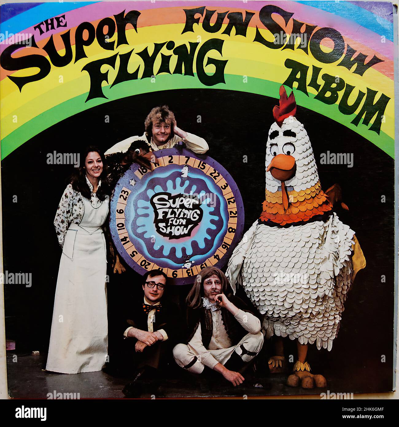 Copertina Vintage Vinyl record - Childrens - The Super Flying Fun Show Album Foto Stock