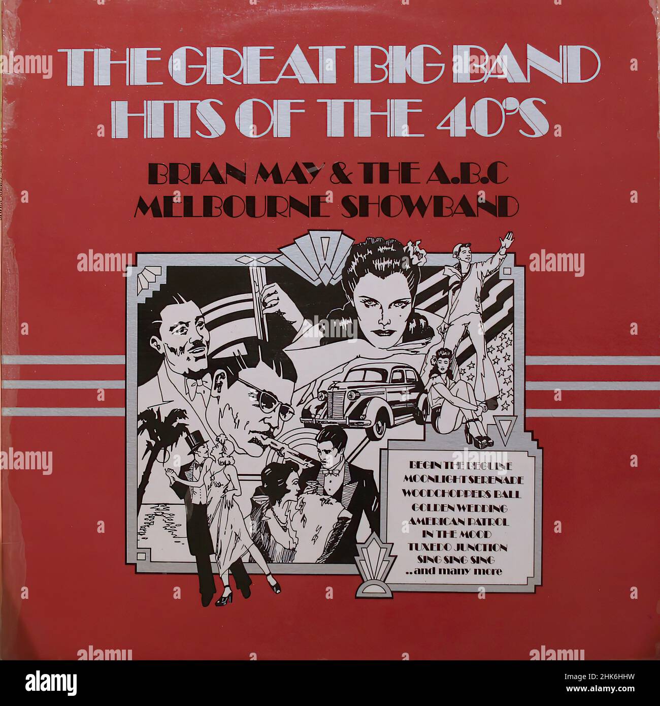 Copertina Vintage Vinyl record - The Great Big Band Hits of the 40s Foto Stock
