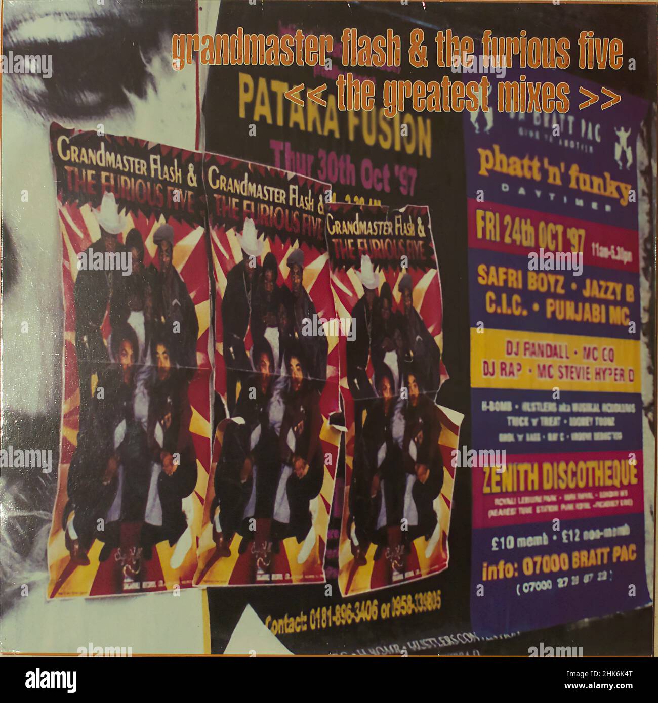 Copertina Vintage vinyl record - Grandmaster Flash & The Furious Five (Melle Mel) - The Greatest Mixes [1997] 00002 Foto Stock